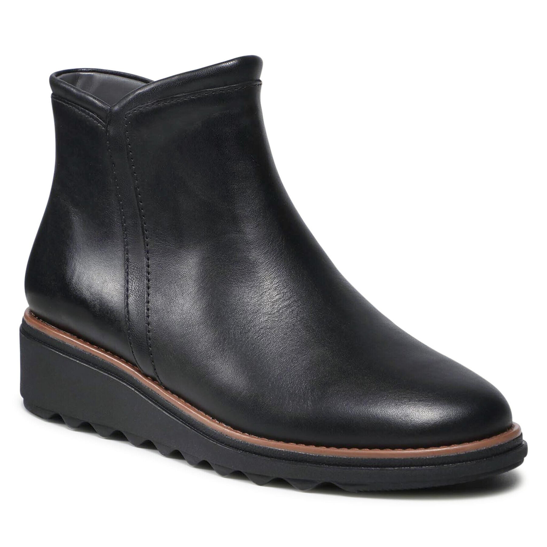 Clarks Боти Sharon Heights 261535194 Черен - Pepit.bg
