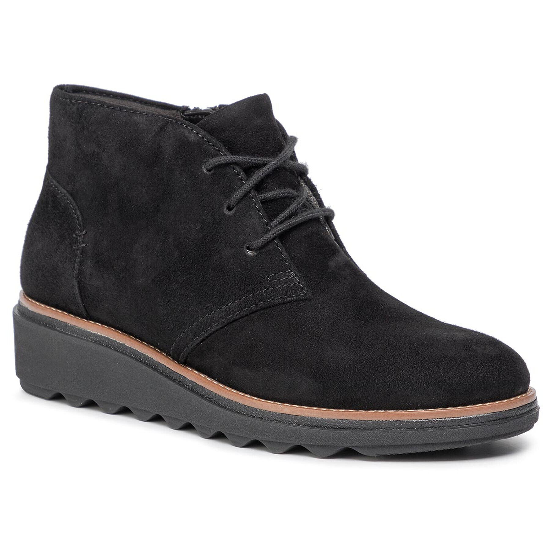 Clarks Боти Sharon Hop 261387074 Черен - Pepit.bg