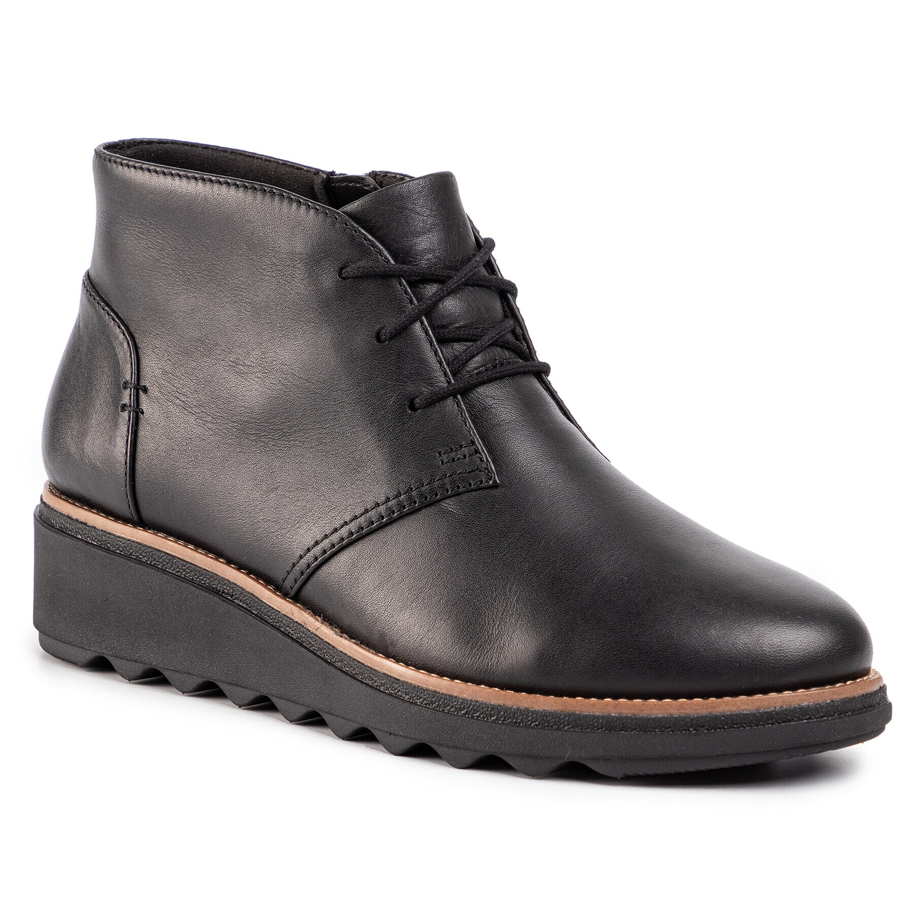 Clarks Боти Sharon Hop 261471214 Черен - Pepit.bg