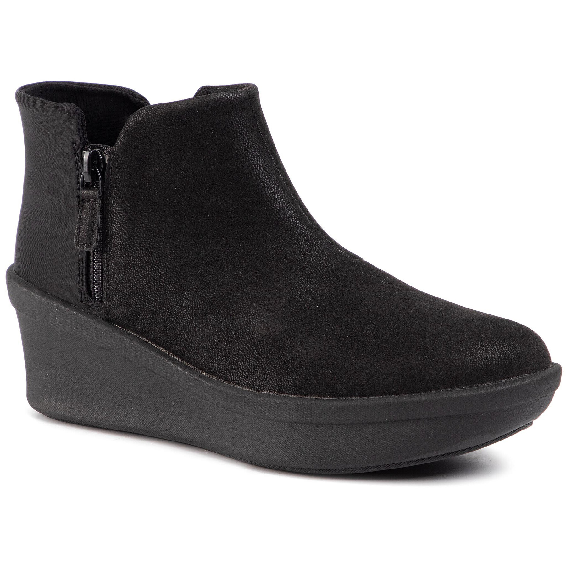 Clarks Боти Step Rose Up 261460074 Черен - Pepit.bg