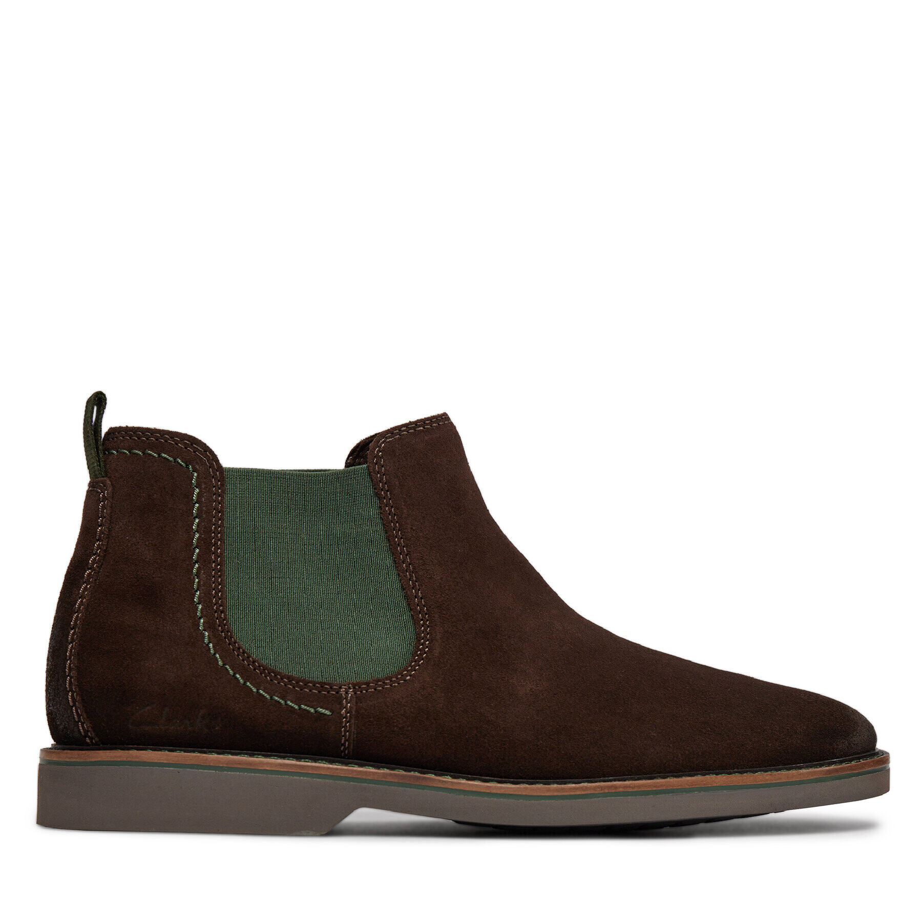 Clarks Боти тип челси Atticus Lt Top 261734167 Кафяв - Pepit.bg