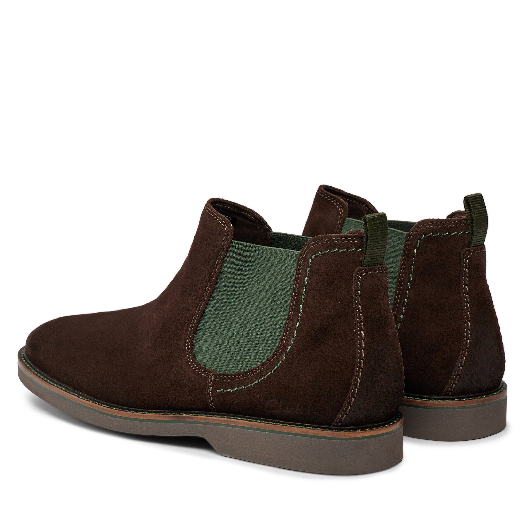 Clarks Боти тип челси Atticus Lt Top 261734167 Кафяв - Pepit.bg