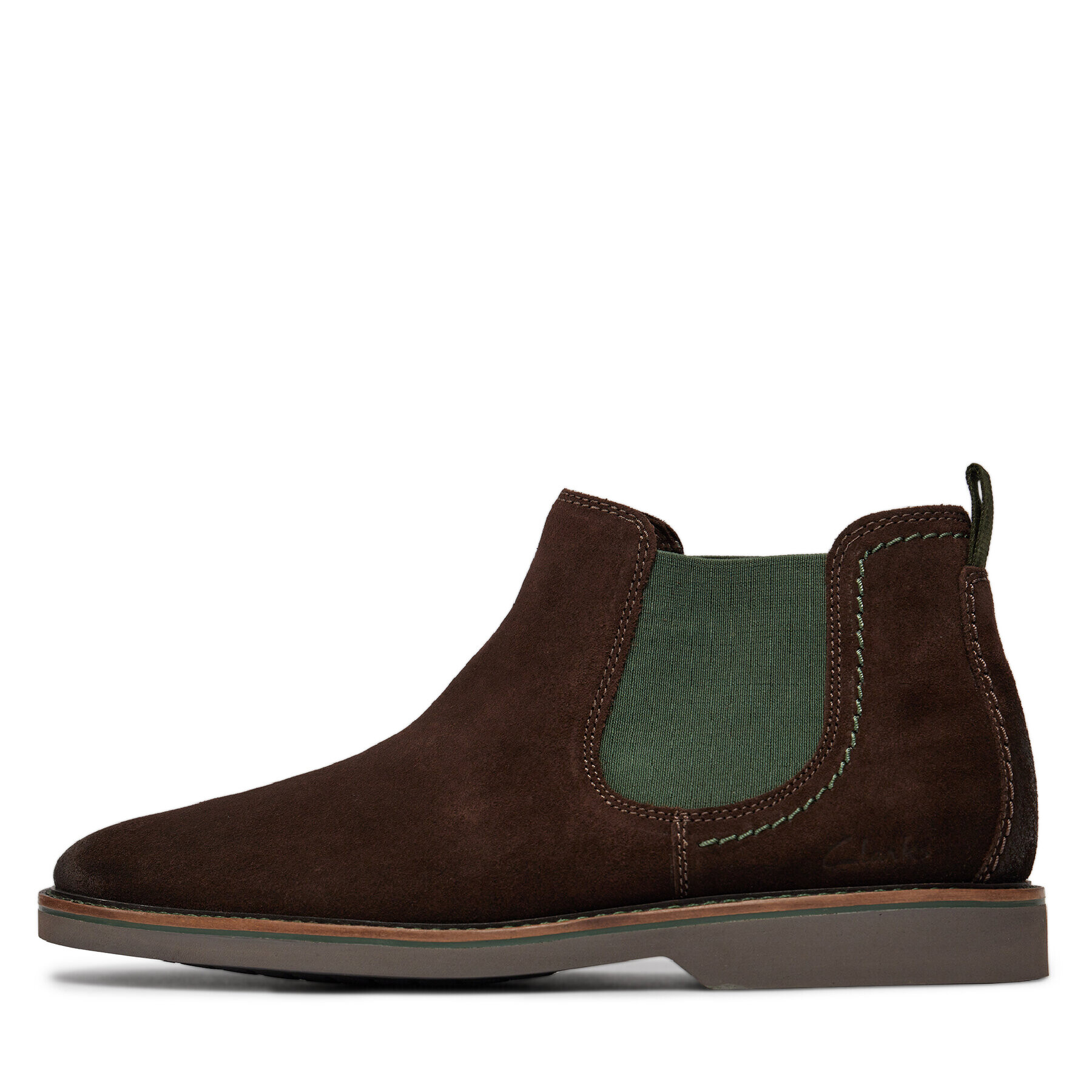 Clarks Боти тип челси Atticus Lt Top 261734167 Кафяв - Pepit.bg