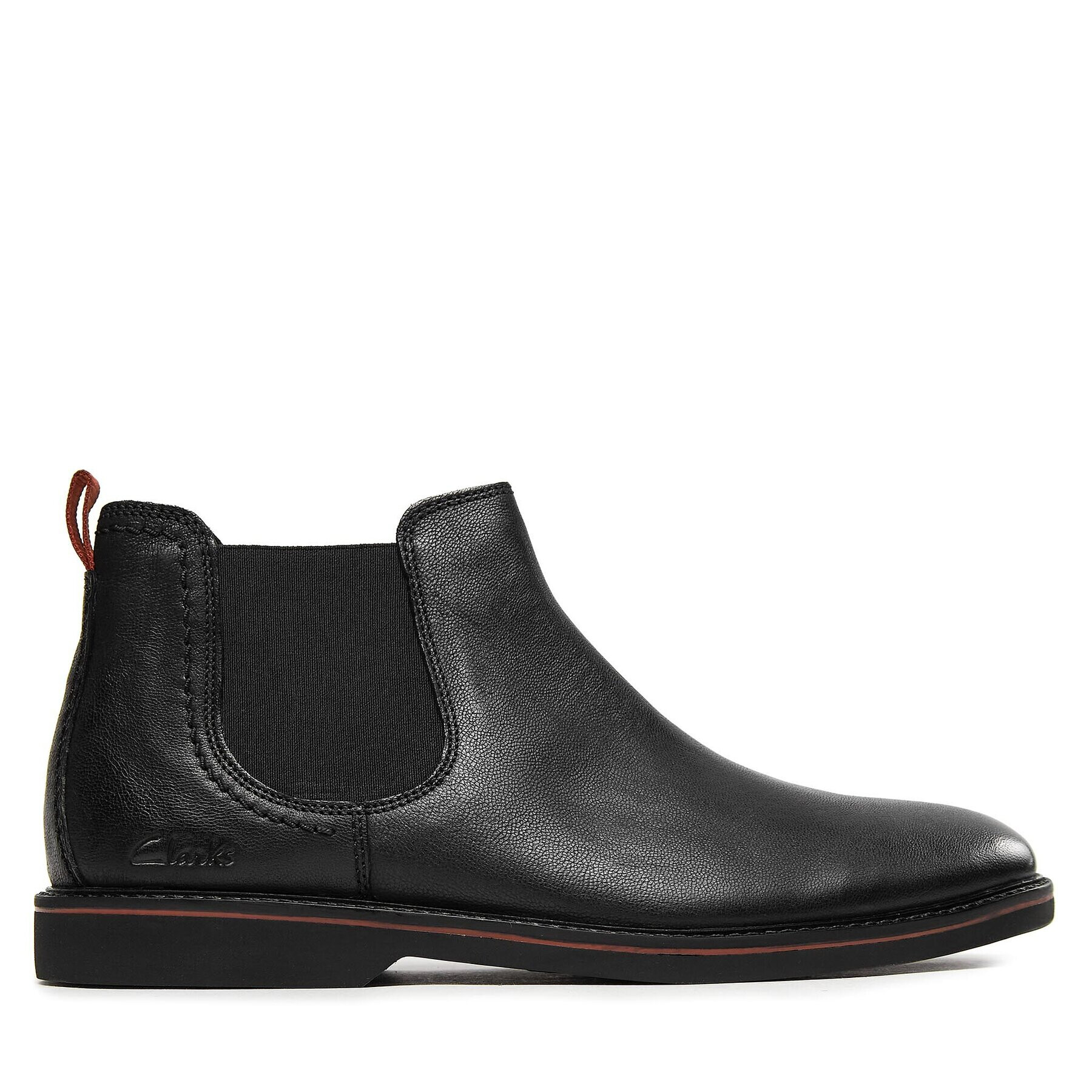 Clarks Боти тип челси Atticus Lt Top 261734177 Черен - Pepit.bg