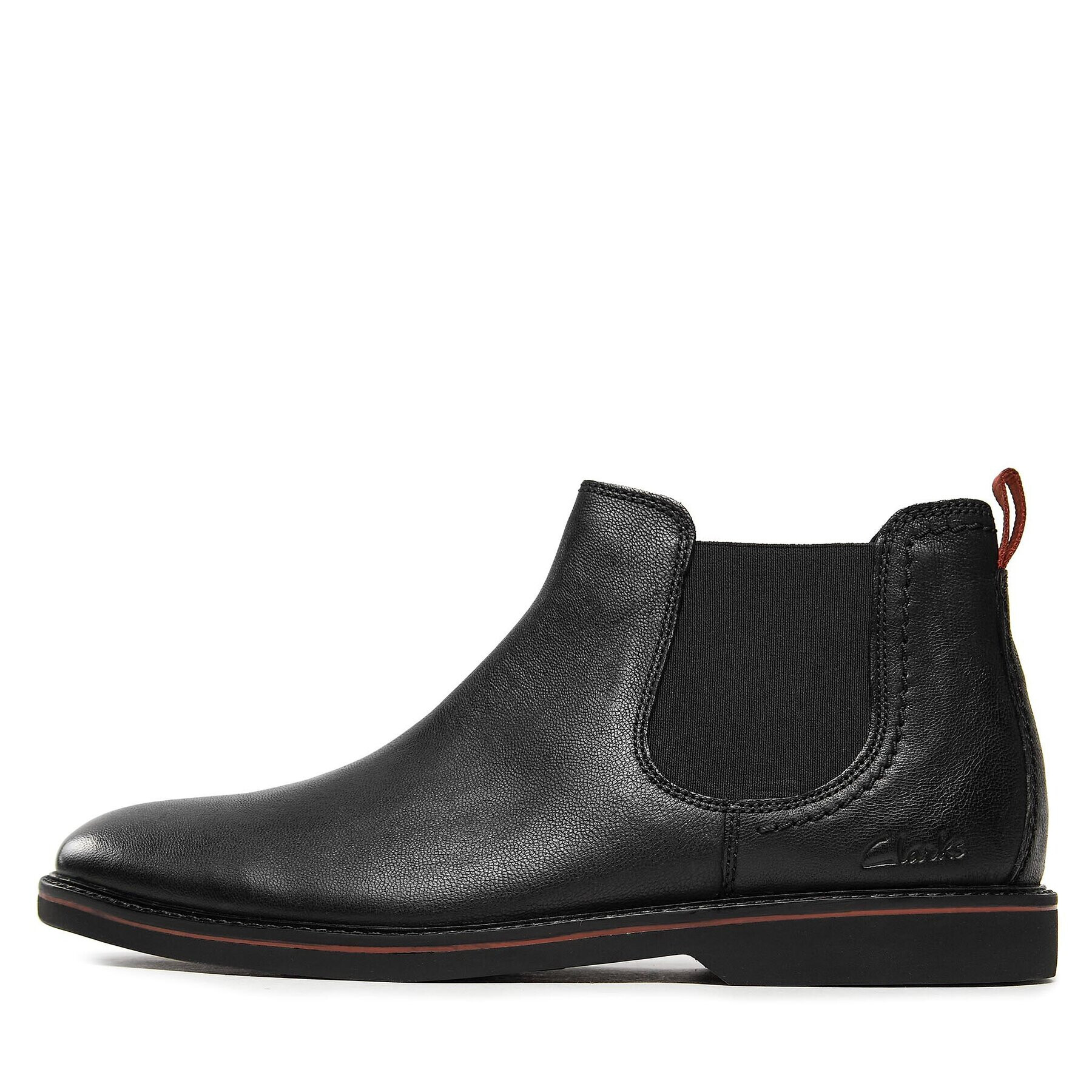 Clarks Боти тип челси Atticus Lt Top 261734177 Черен - Pepit.bg