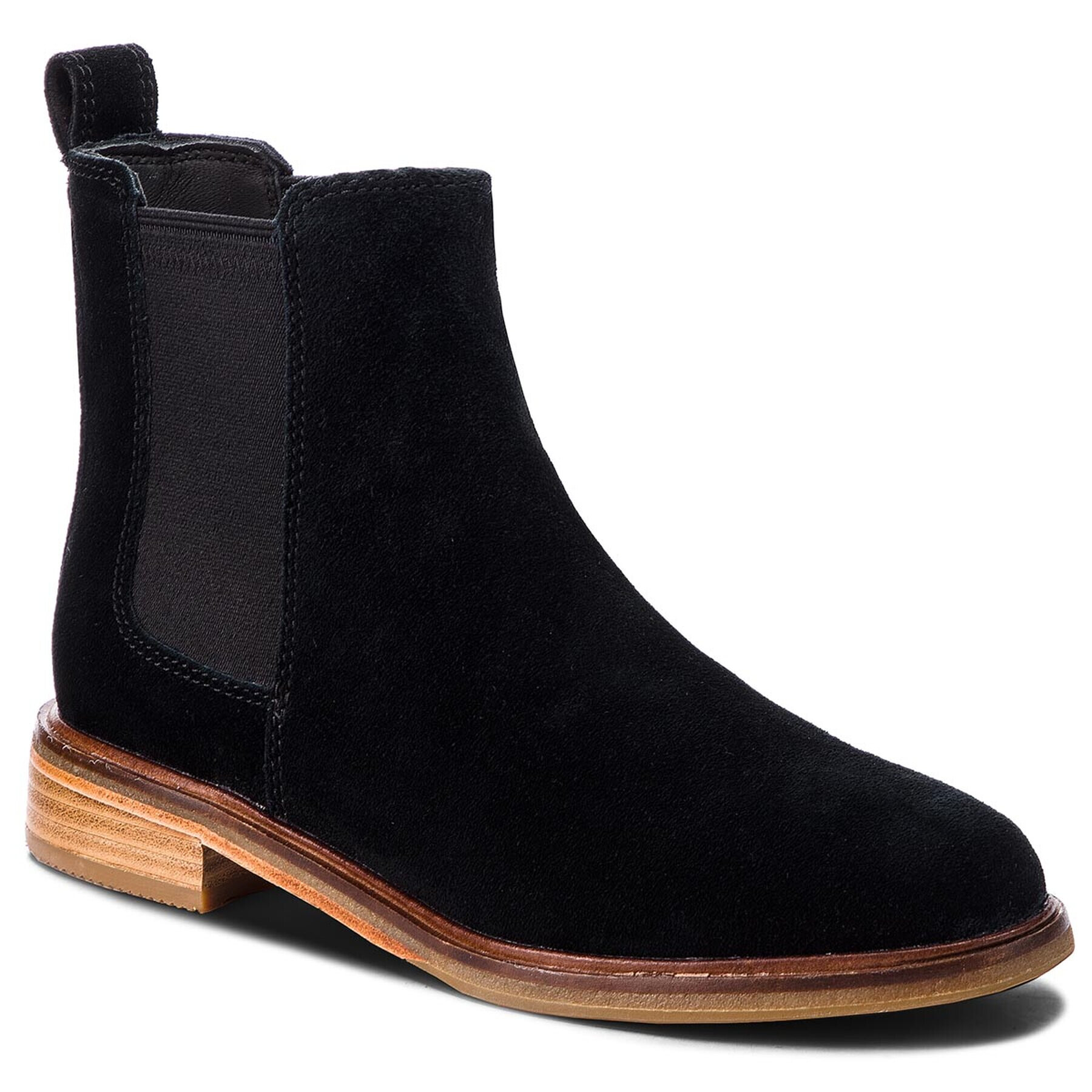 Clarks Боти тип челси Clarkdale Arlo 261367204 Черен - Pepit.bg