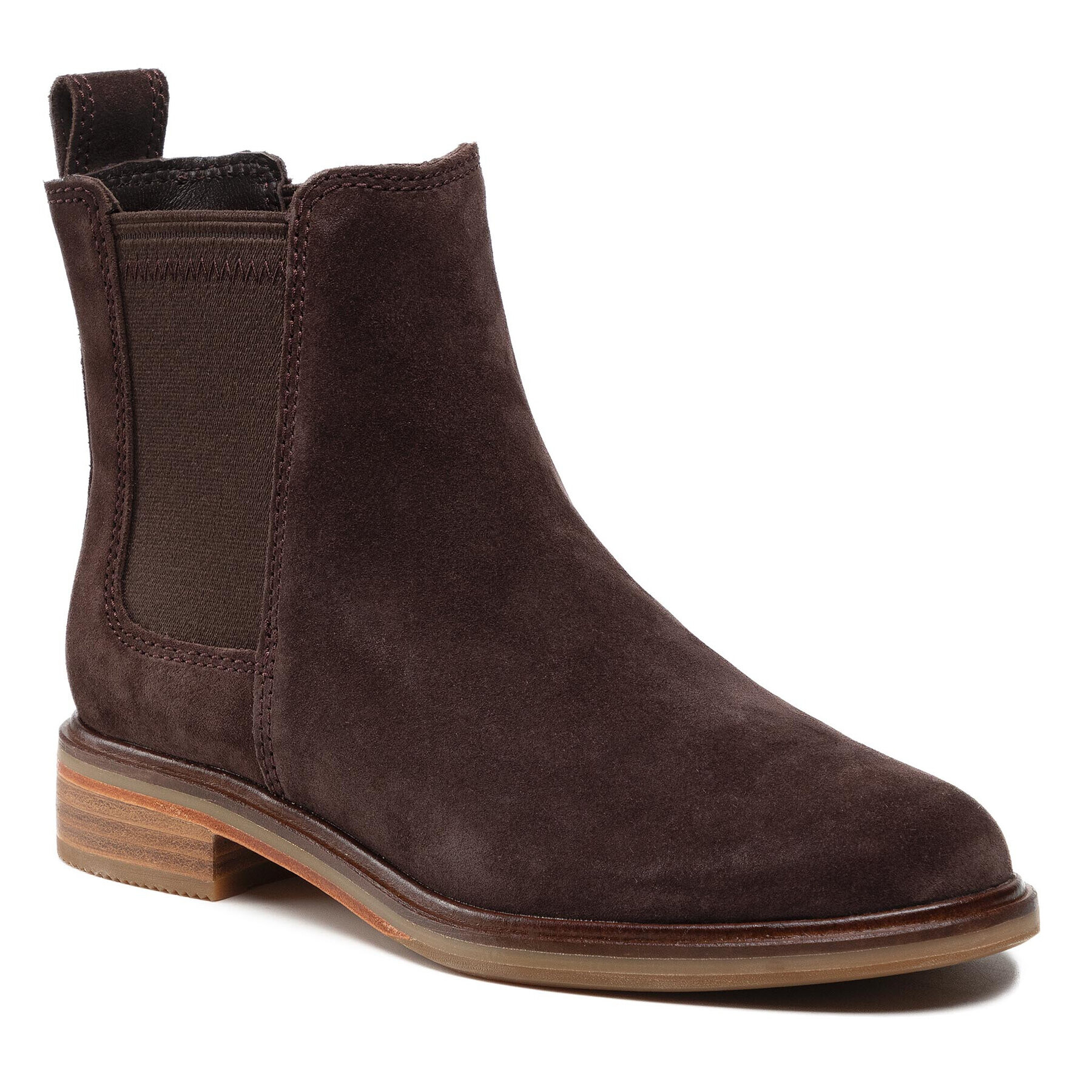 Clarks Боти тип челси Clarkdale Arlo 261625674 Кафяв - Pepit.bg