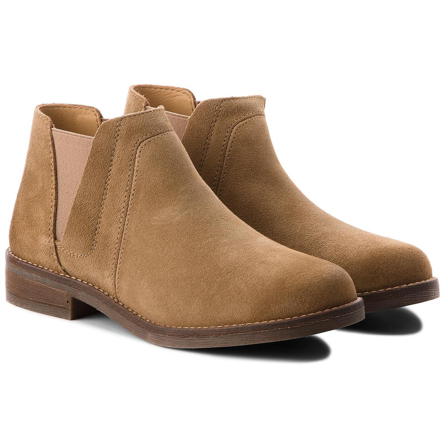 Clarks Боти тип челси Demi Beat 261353604 Кафяв - Pepit.bg
