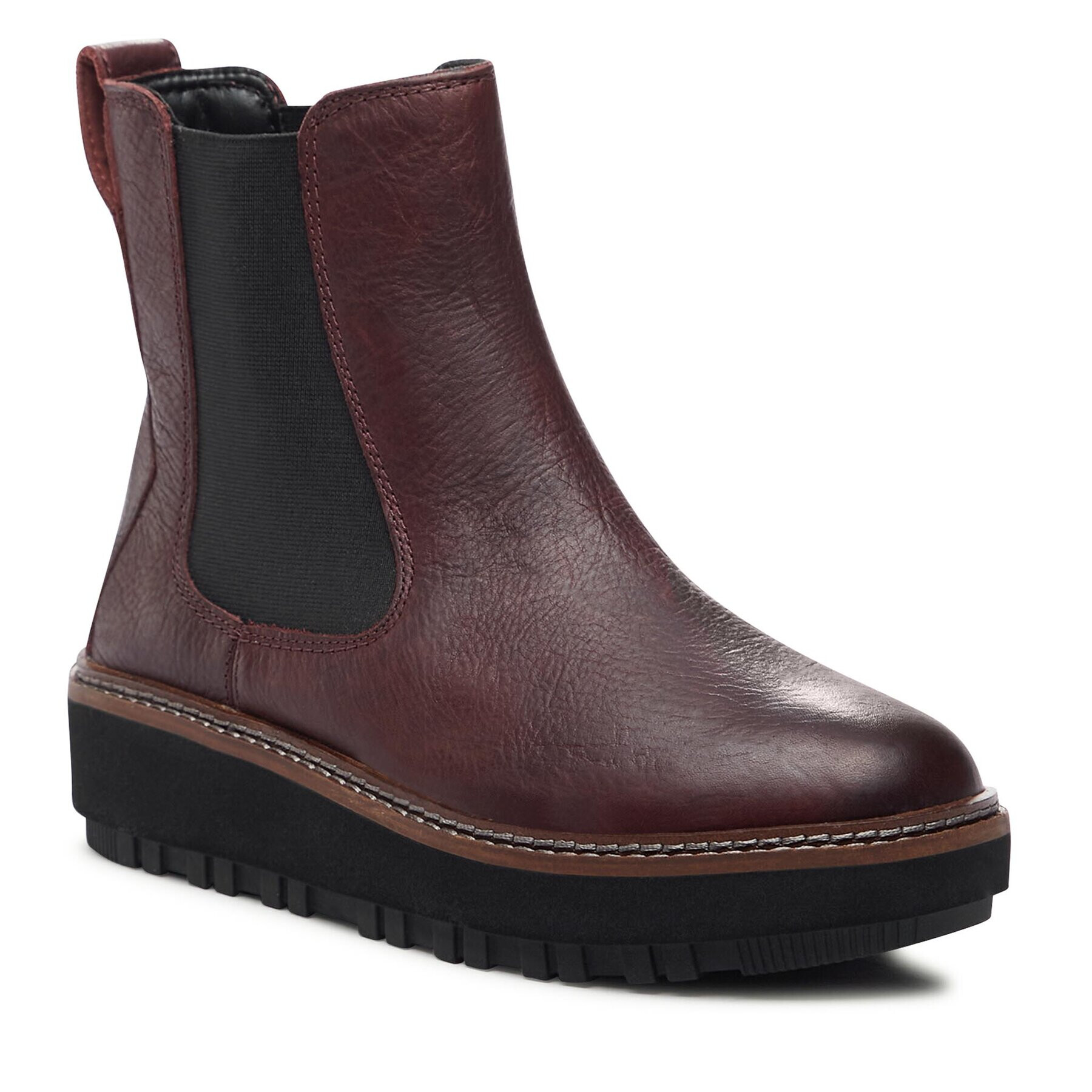 Clarks Боти тип челси Orianna W Up 261748224 Бордо - Pepit.bg