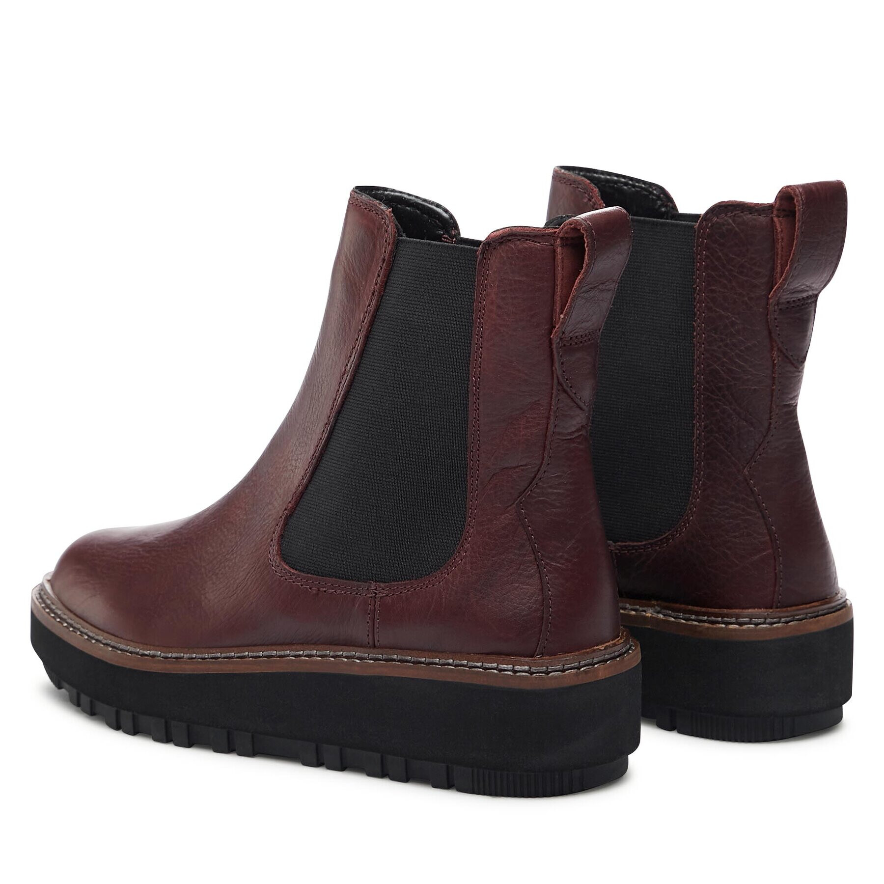 Clarks Боти тип челси Orianna W Up 261748224 Бордо - Pepit.bg