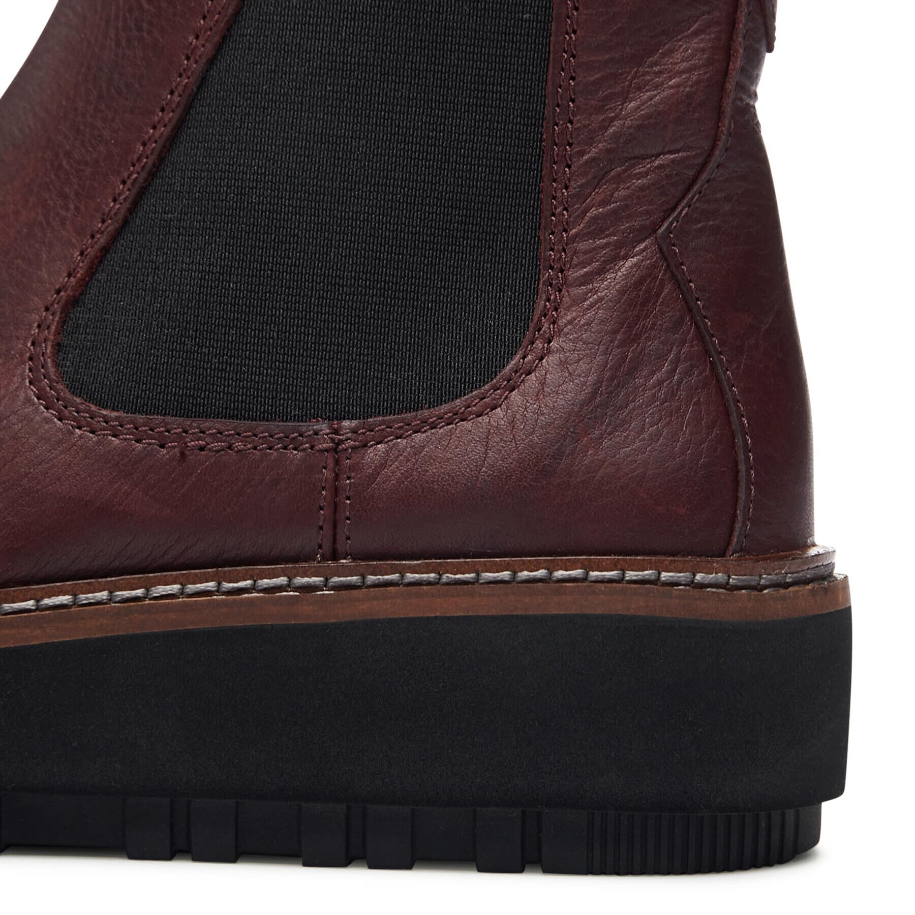 Clarks Боти тип челси Orianna W Up 261748224 Бордо - Pepit.bg