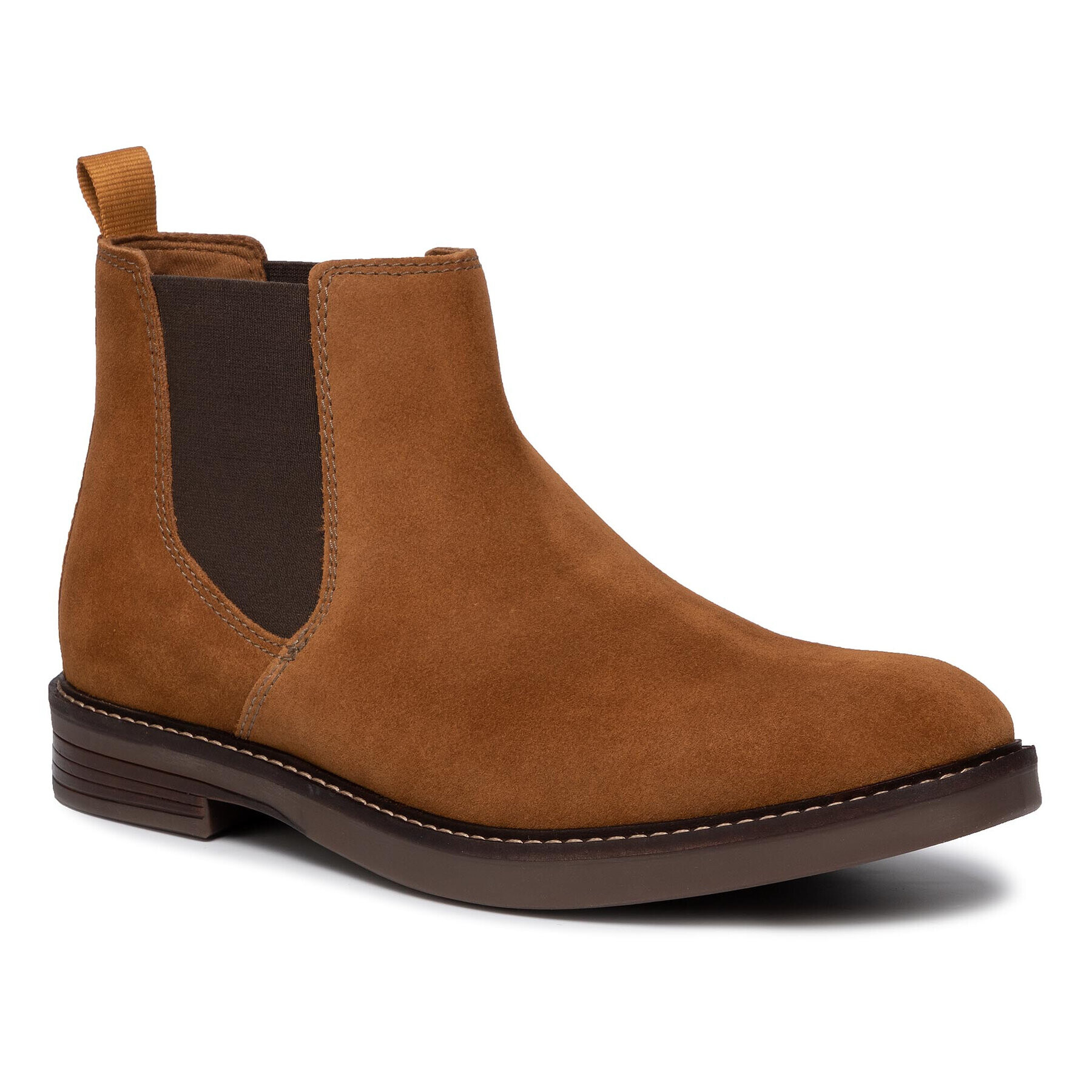 Clarks Боти тип челси Paulson Up 261464547 Кафяв - Pepit.bg