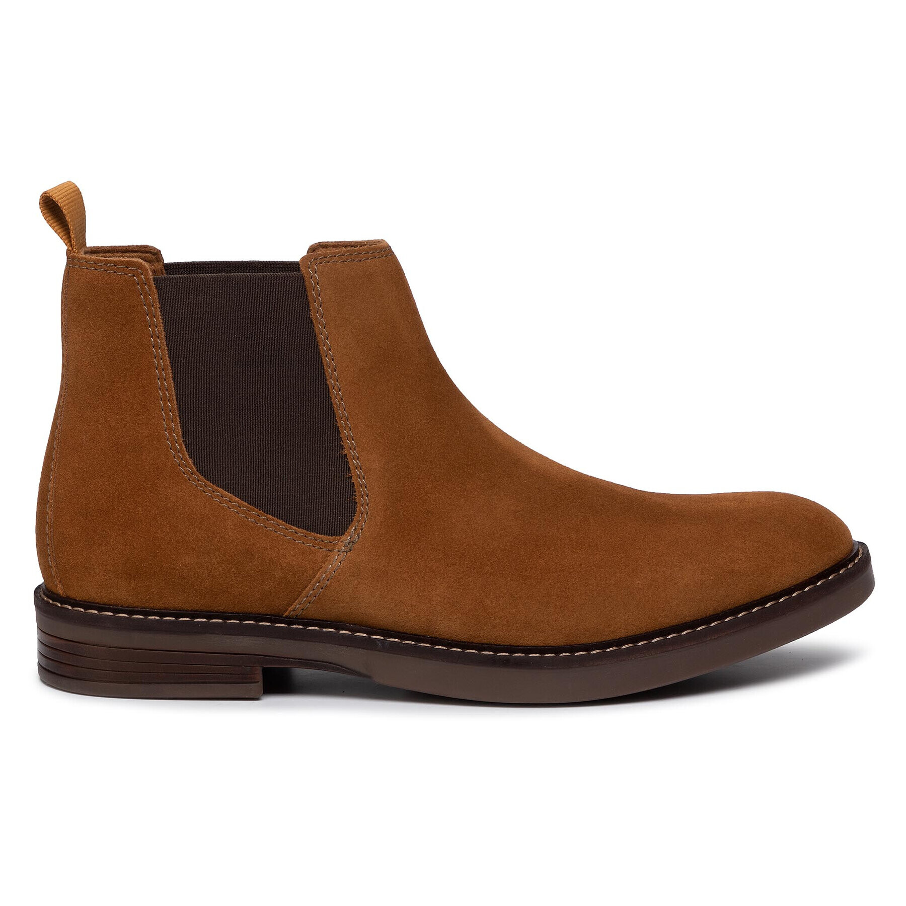 Clarks Боти тип челси Paulson Up 261464547 Кафяв - Pepit.bg