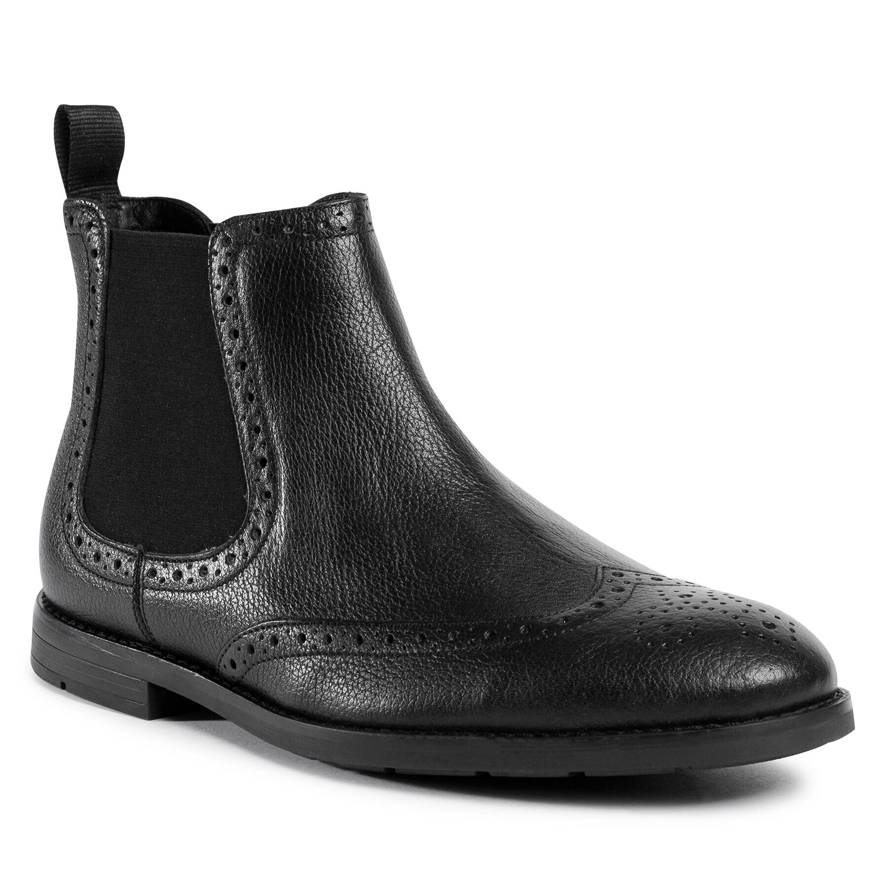 Clarks Боти тип челси Ronnie Top 261523227 Черен - Pepit.bg