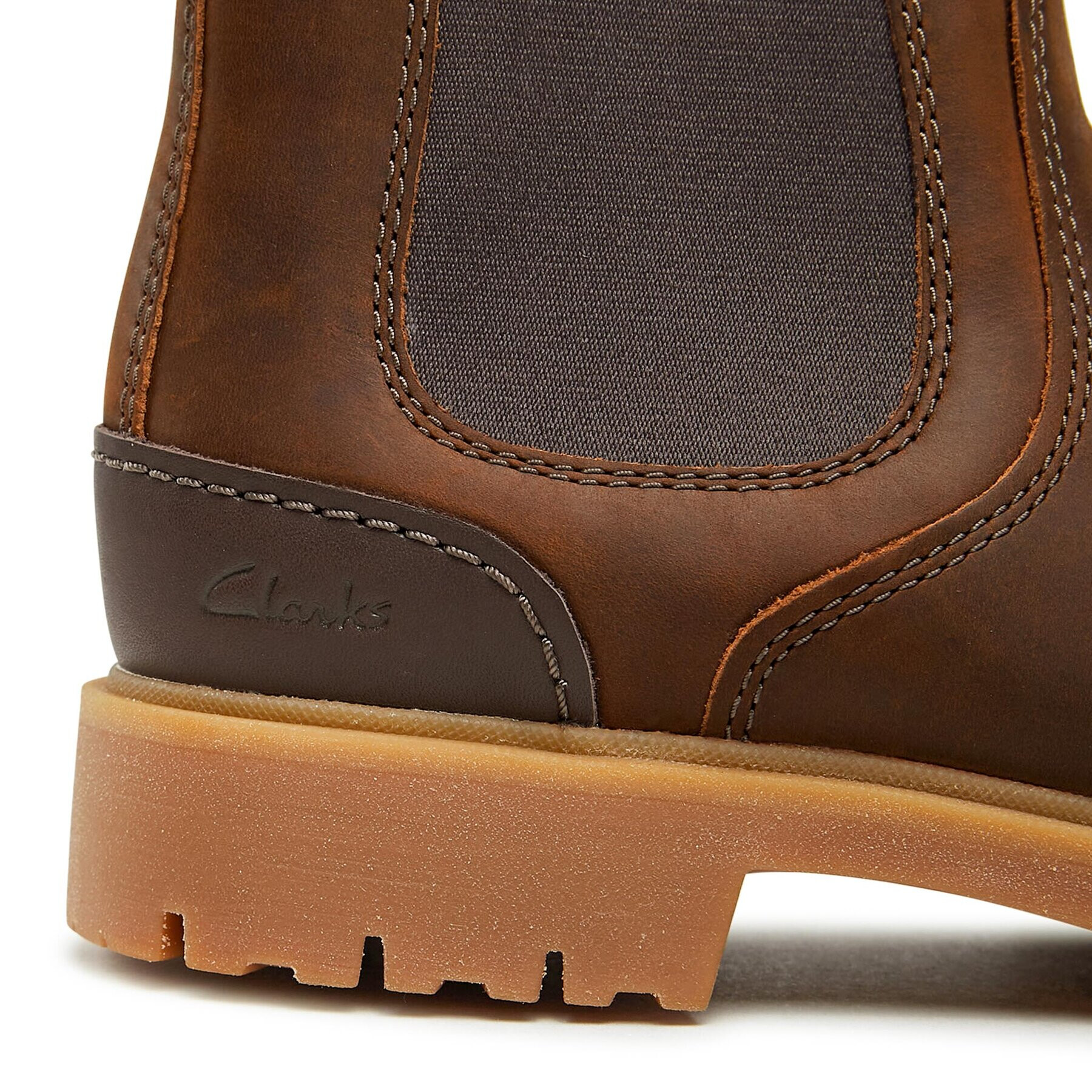 Clarks Боти тип челси Rossdale Top 261734557 Кафяв - Pepit.bg