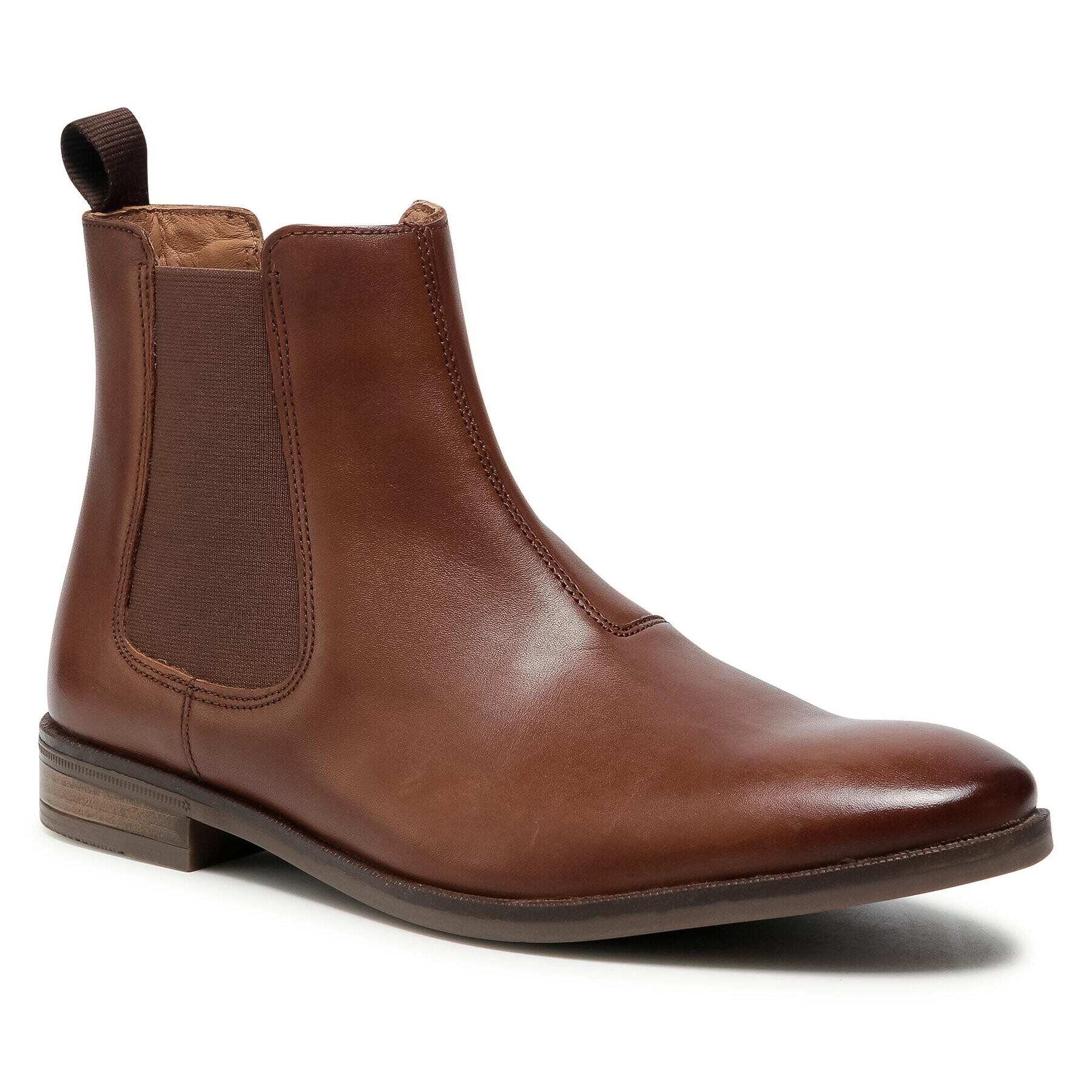 Clarks Боти тип челси Stanford Top 261548437 Кафяв - Pepit.bg