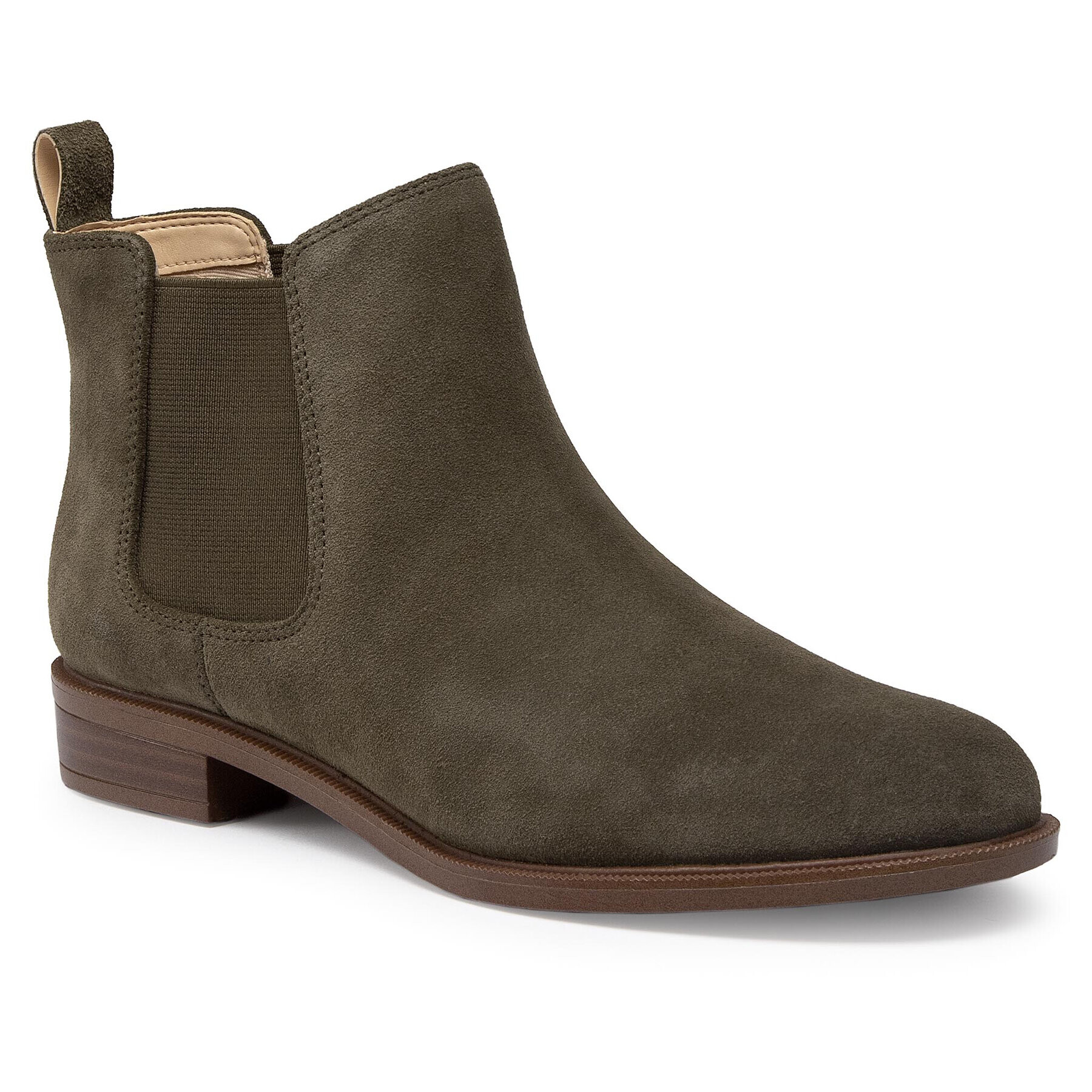 Clarks Боти тип челси Taylor Shine 261514404 Зелен - Pepit.bg