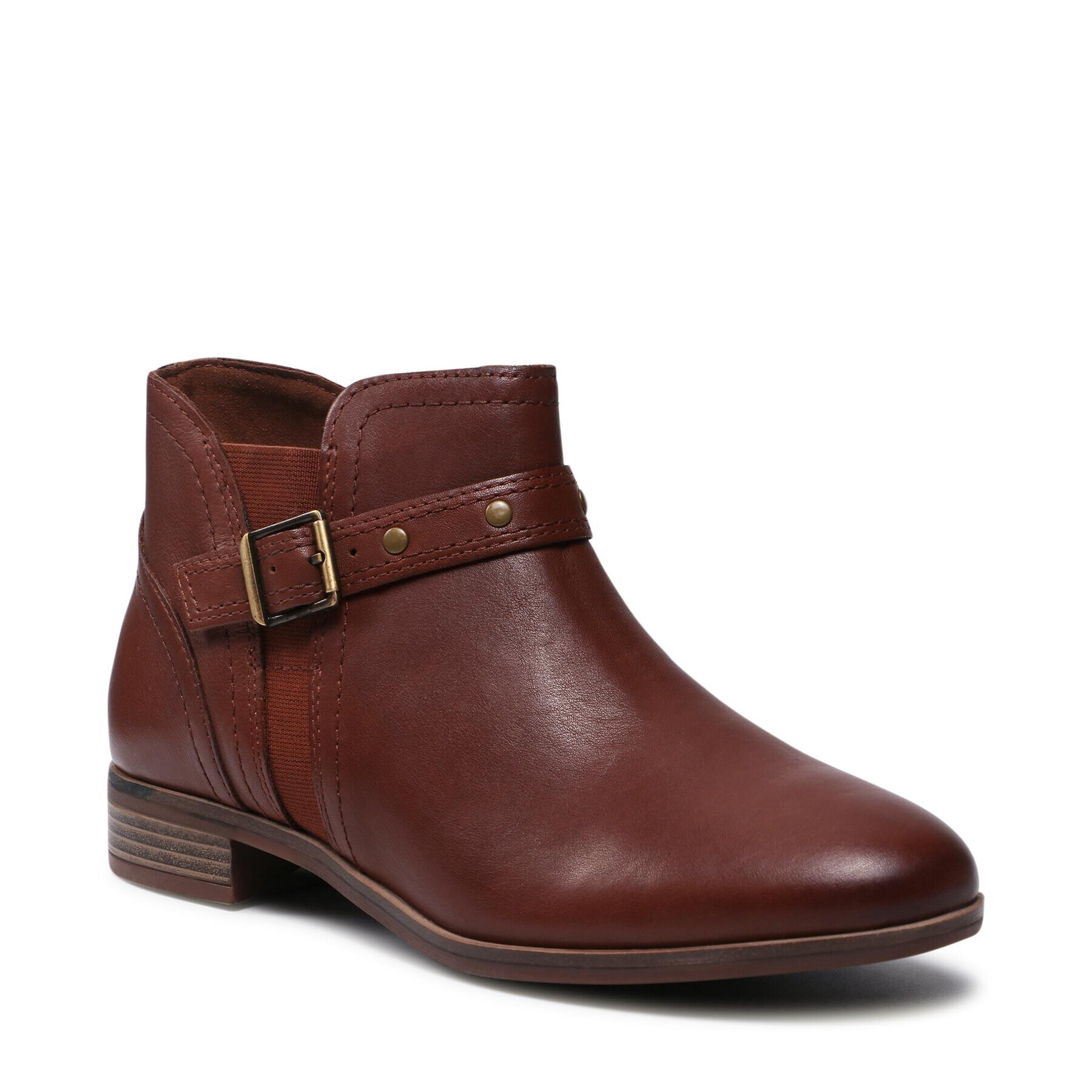 Clarks Боти Trish Strap 261636144 Кафяв - Pepit.bg
