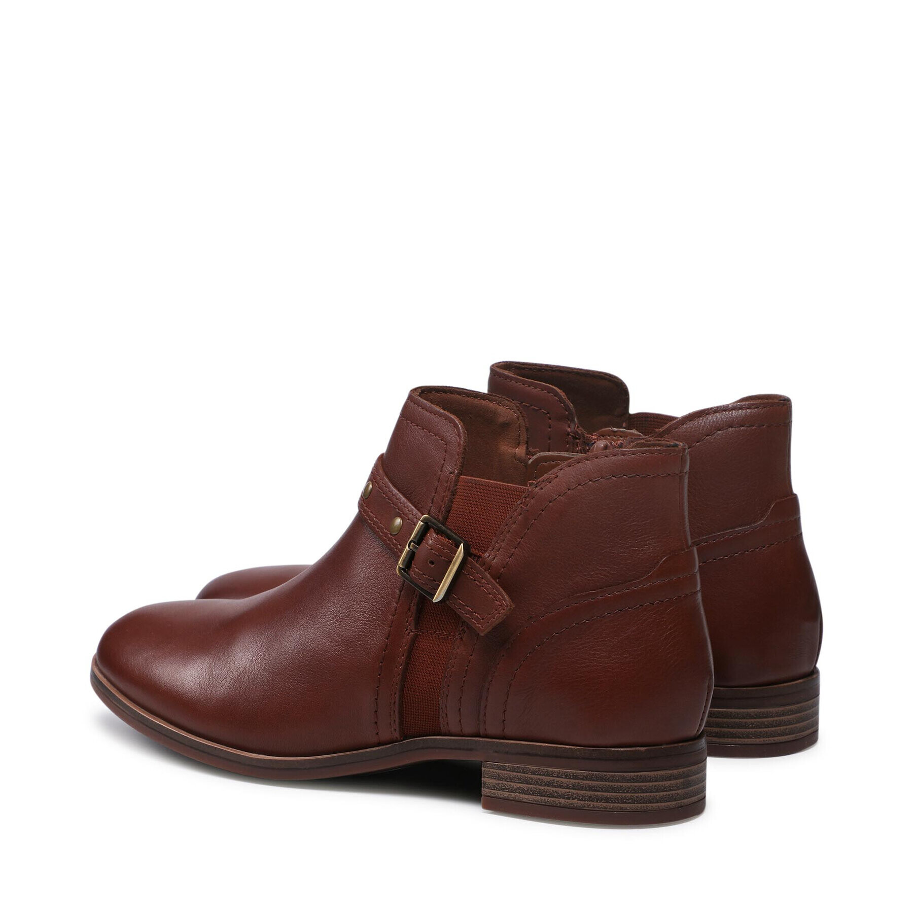 Clarks Боти Trish Strap 261636144 Кафяв - Pepit.bg
