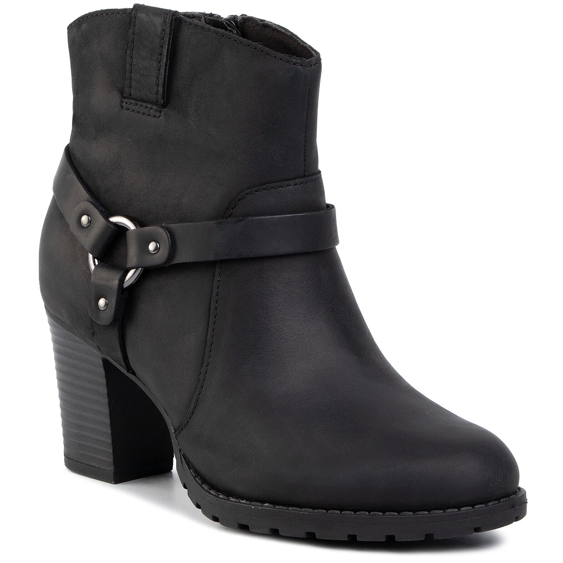 Clarks Боти Verona Rock 261444844 Черен - Pepit.bg
