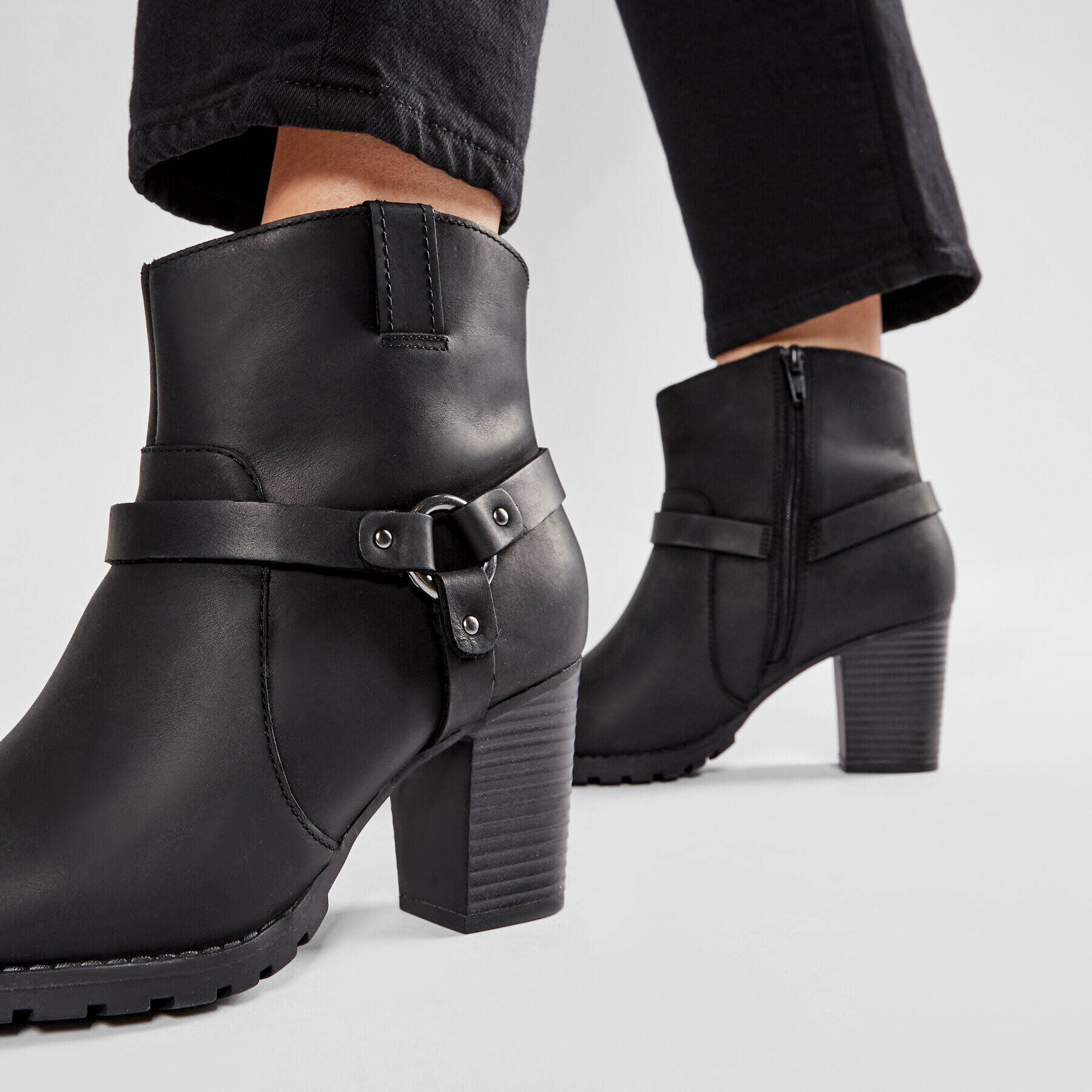 Clarks Боти Verona Rock 261444844 Черен - Pepit.bg