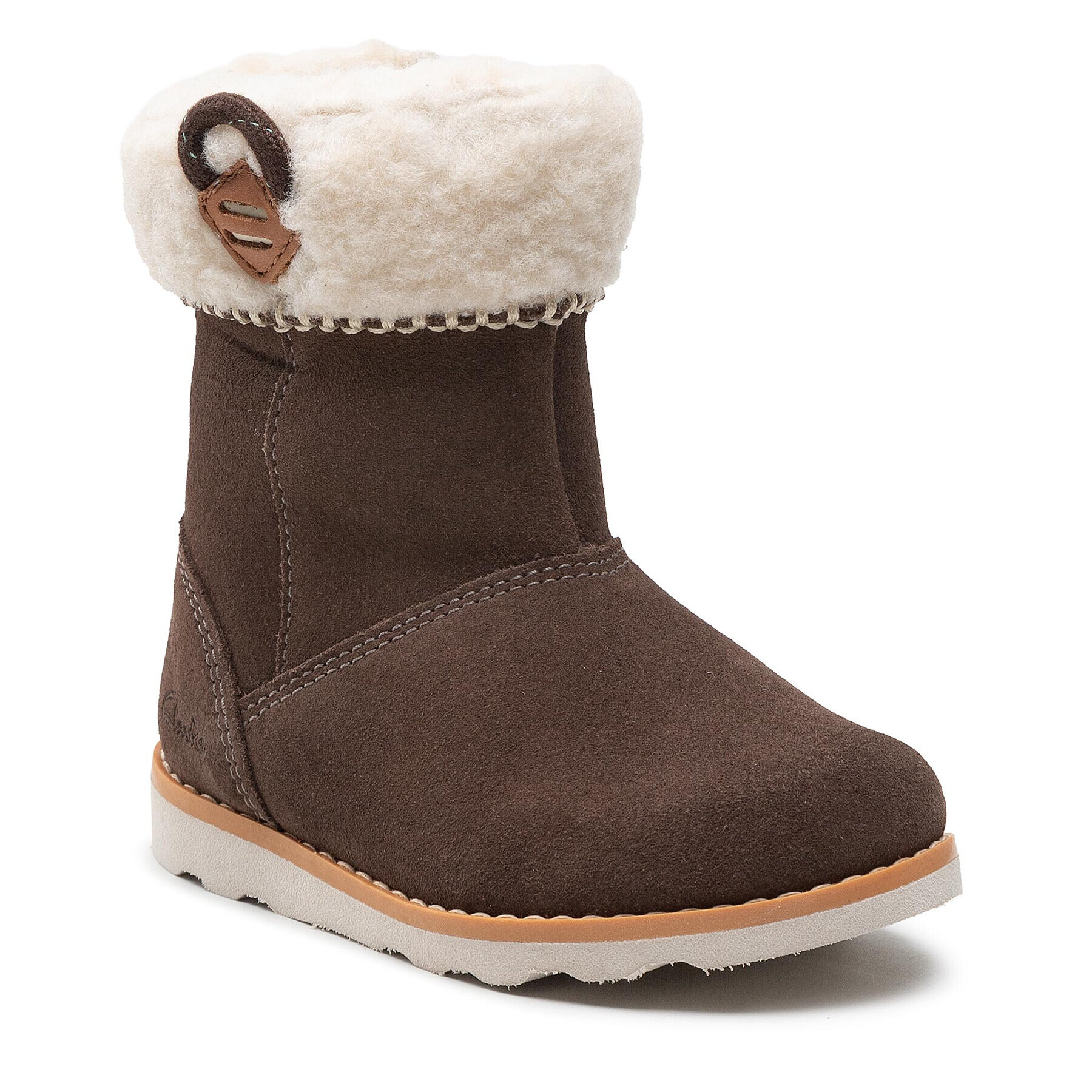 Clarks Ботуши Crown Loop T 261613756 Кафяв - Pepit.bg