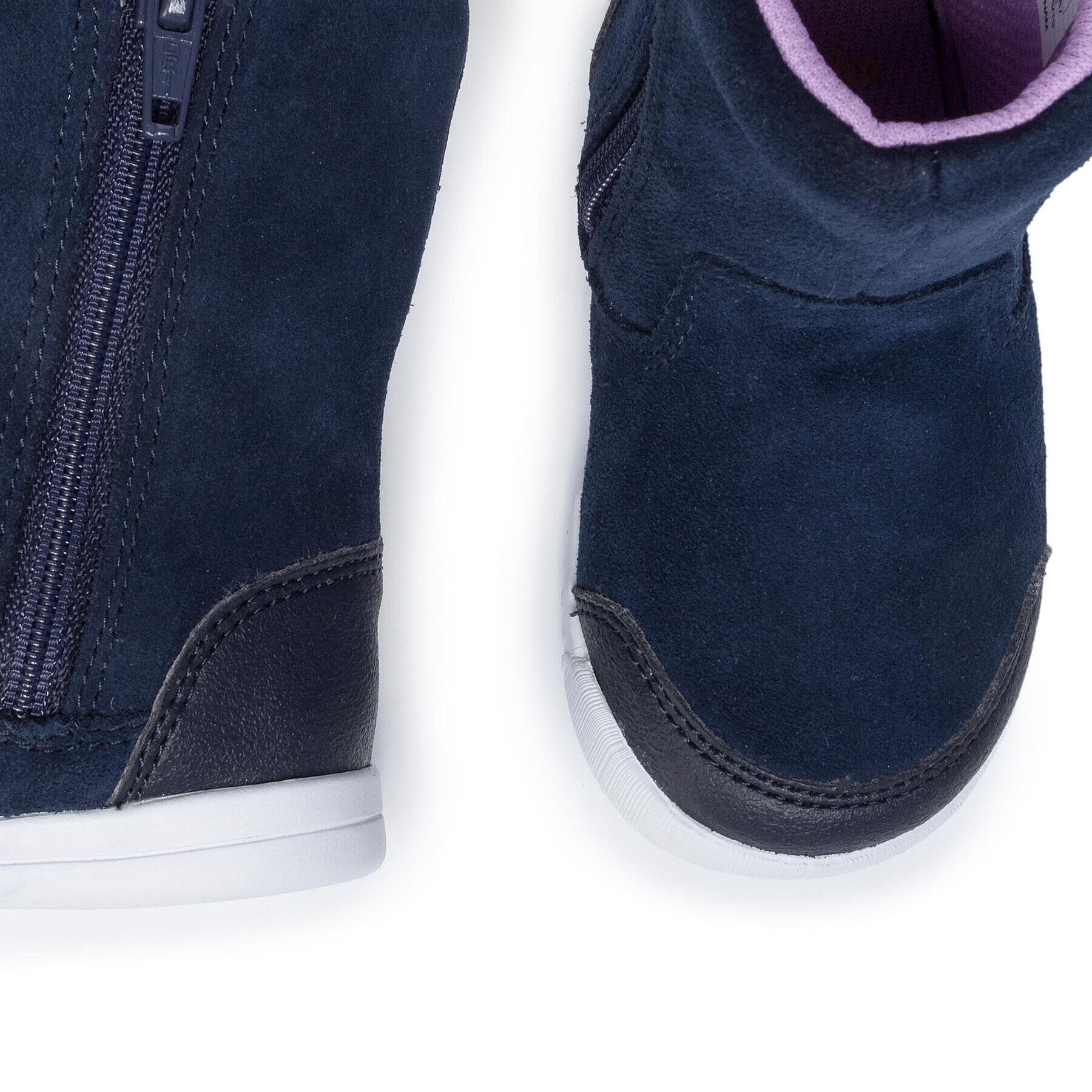 Clarks Ботуши Emery Rise T 261439996 Тъмносин - Pepit.bg