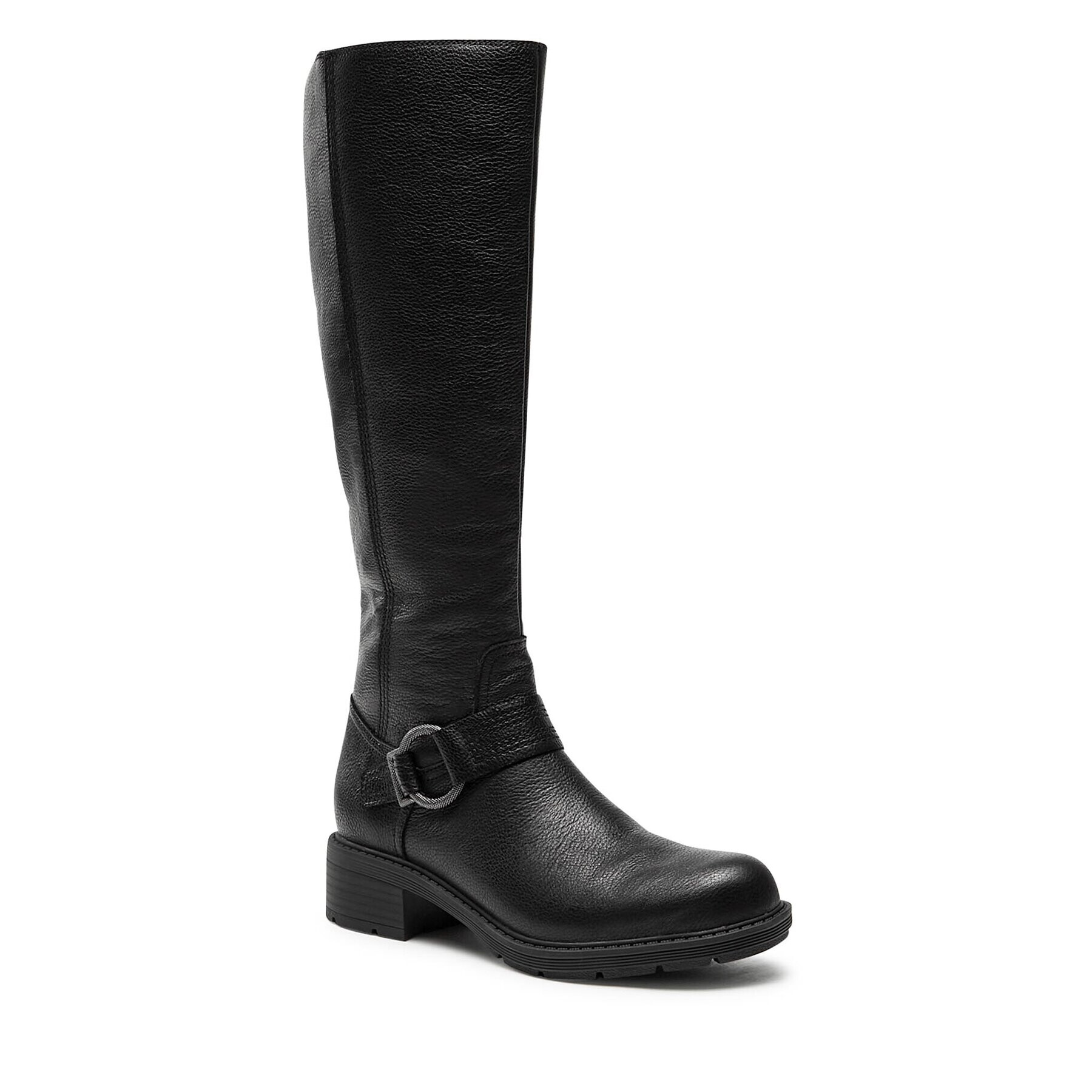 Clarks Ботуши Hearth Rae 261742414 Черен - Pepit.bg