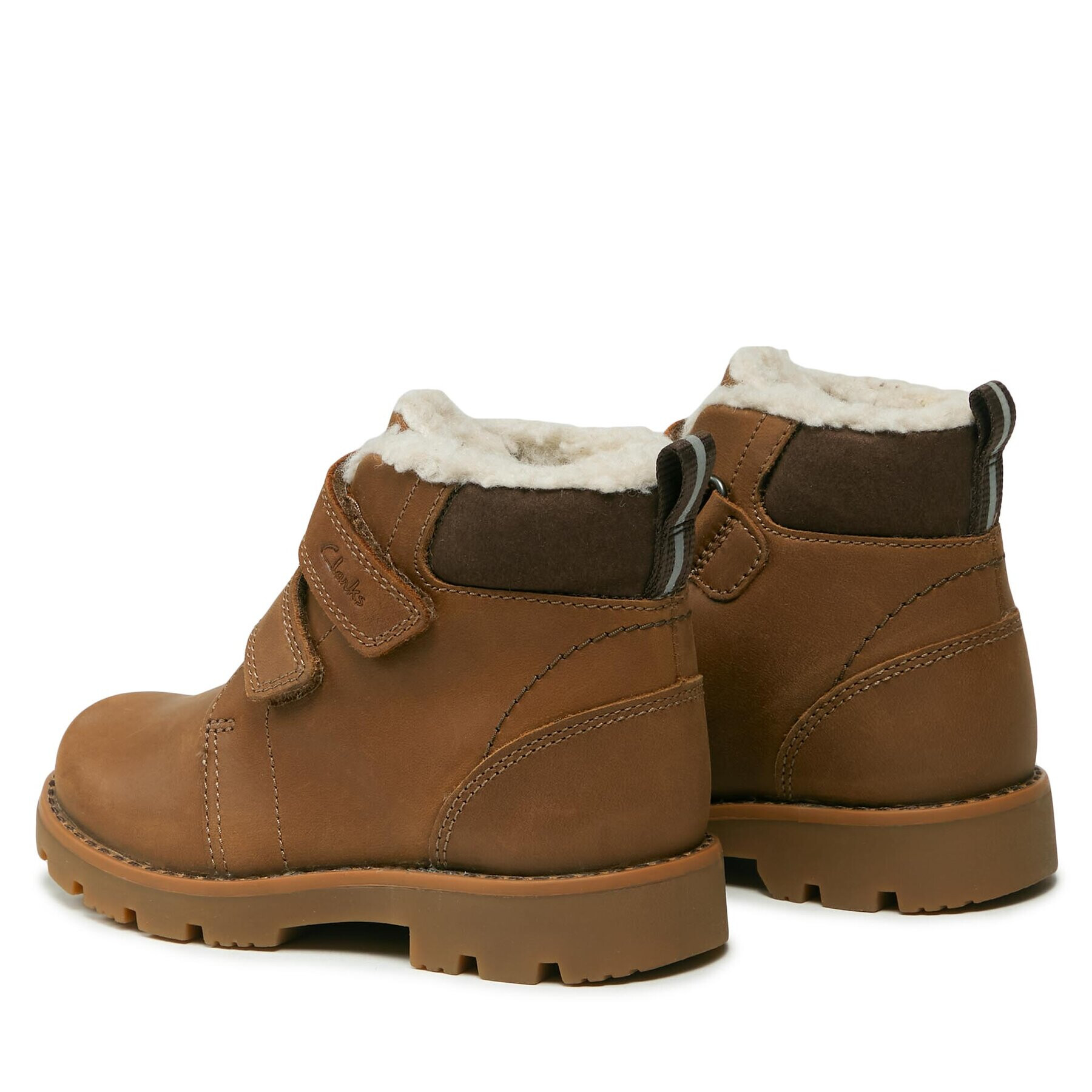 Clarks Ботуши Heath Snug 261673337 Кафяв - Pepit.bg