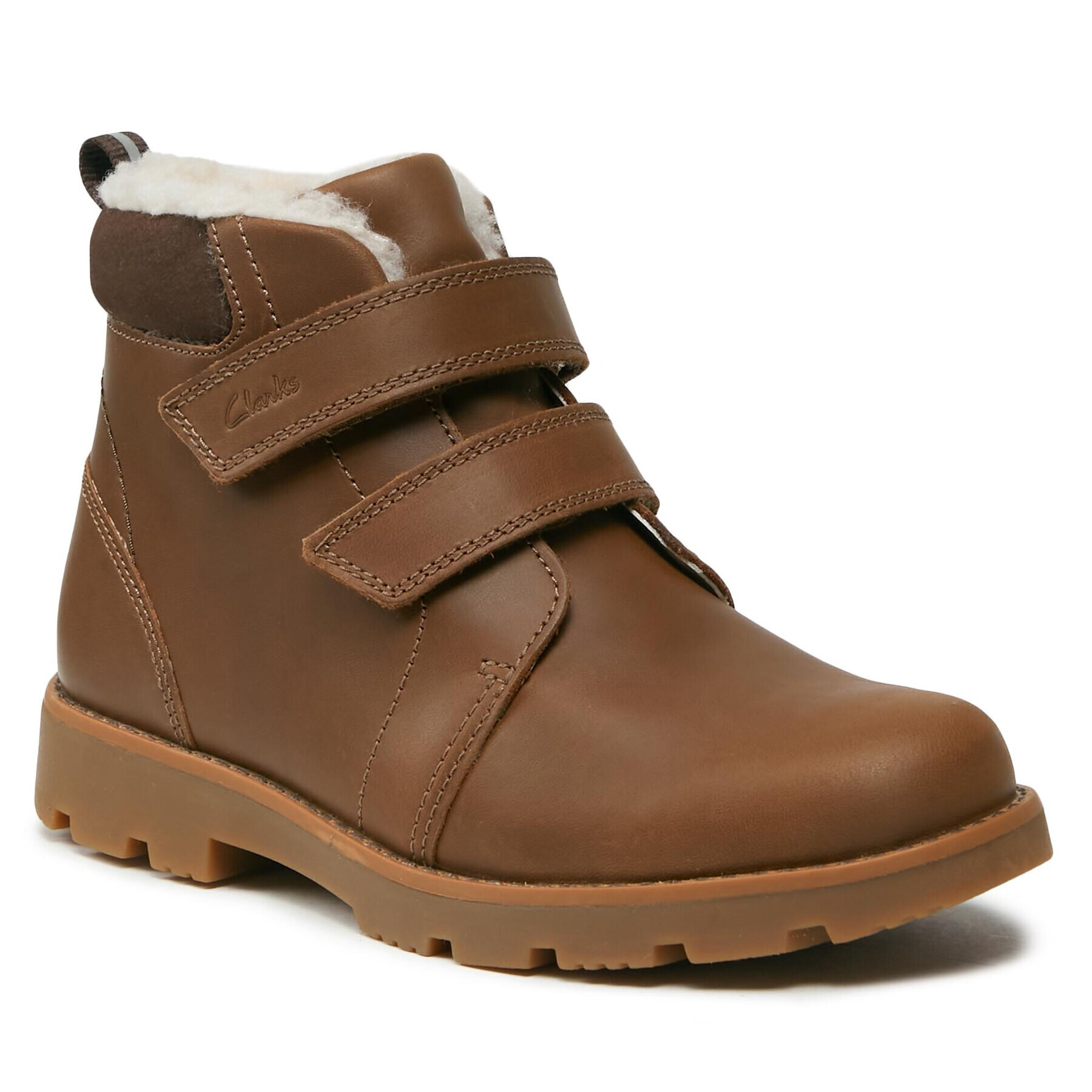 Clarks Ботуши Heath Snug 261673347 Кафяв - Pepit.bg