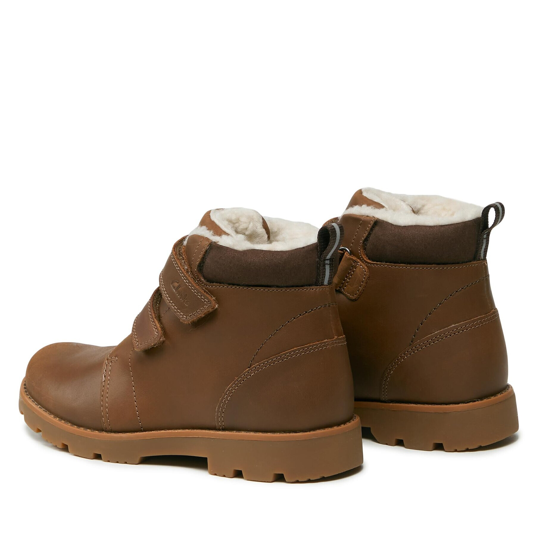 Clarks Ботуши Heath Snug 261673347 Кафяв - Pepit.bg