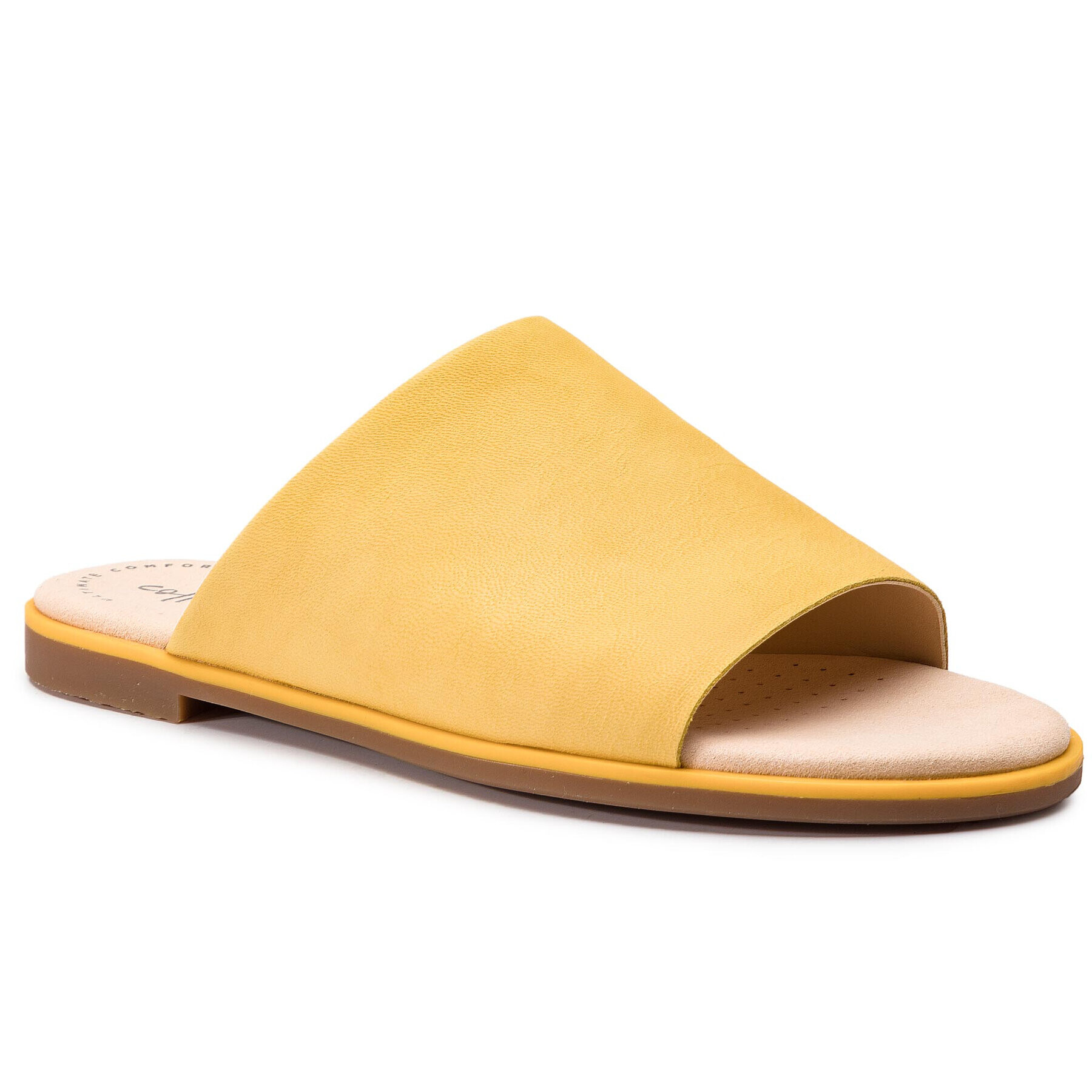 Clarks Чехли Bay Petal 261392954 Жълт - Pepit.bg