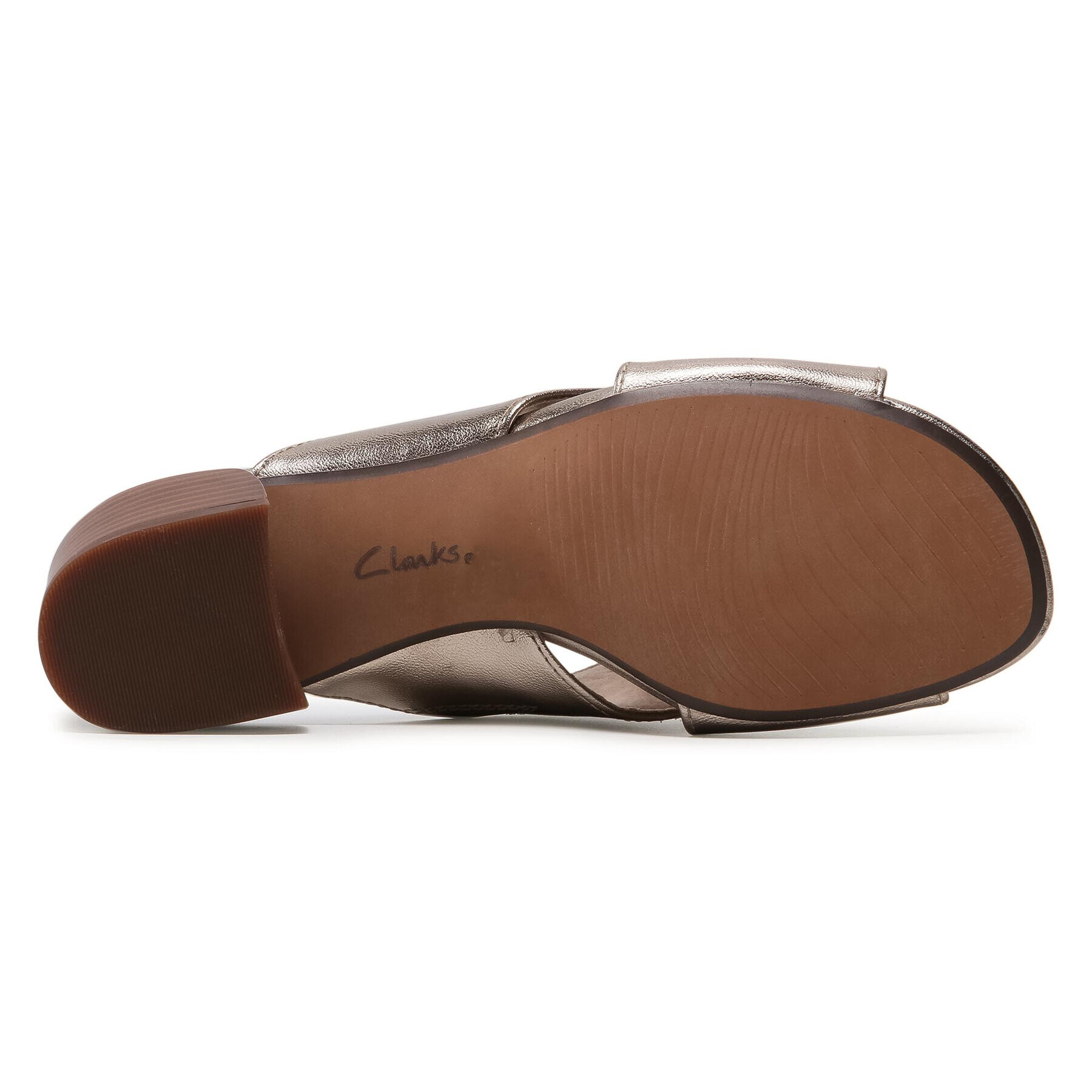 Clarks Чехли Caroleigh Erin 261594544 Златист - Pepit.bg