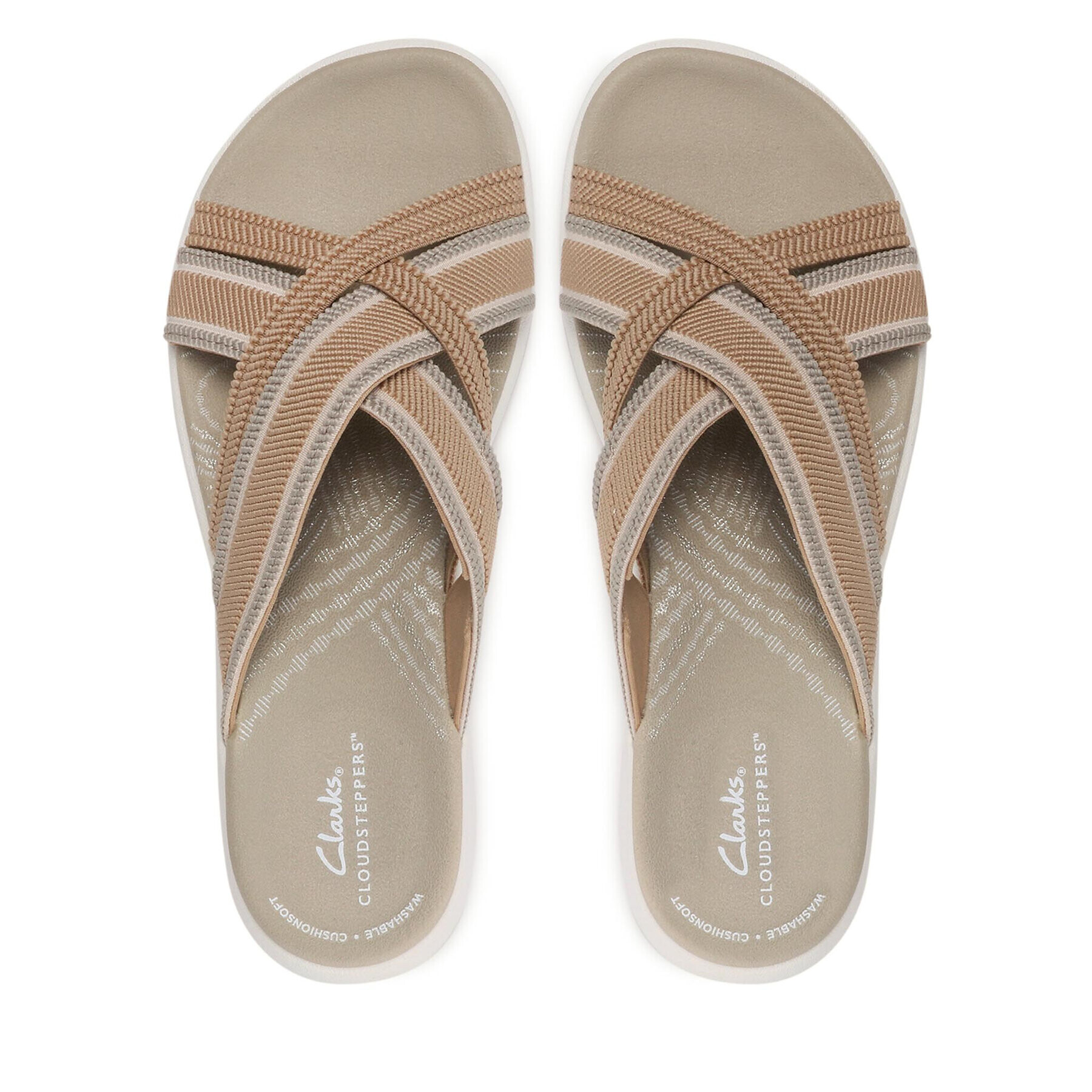 Clarks Чехли Mira Isle 26159899 Бежов - Pepit.bg