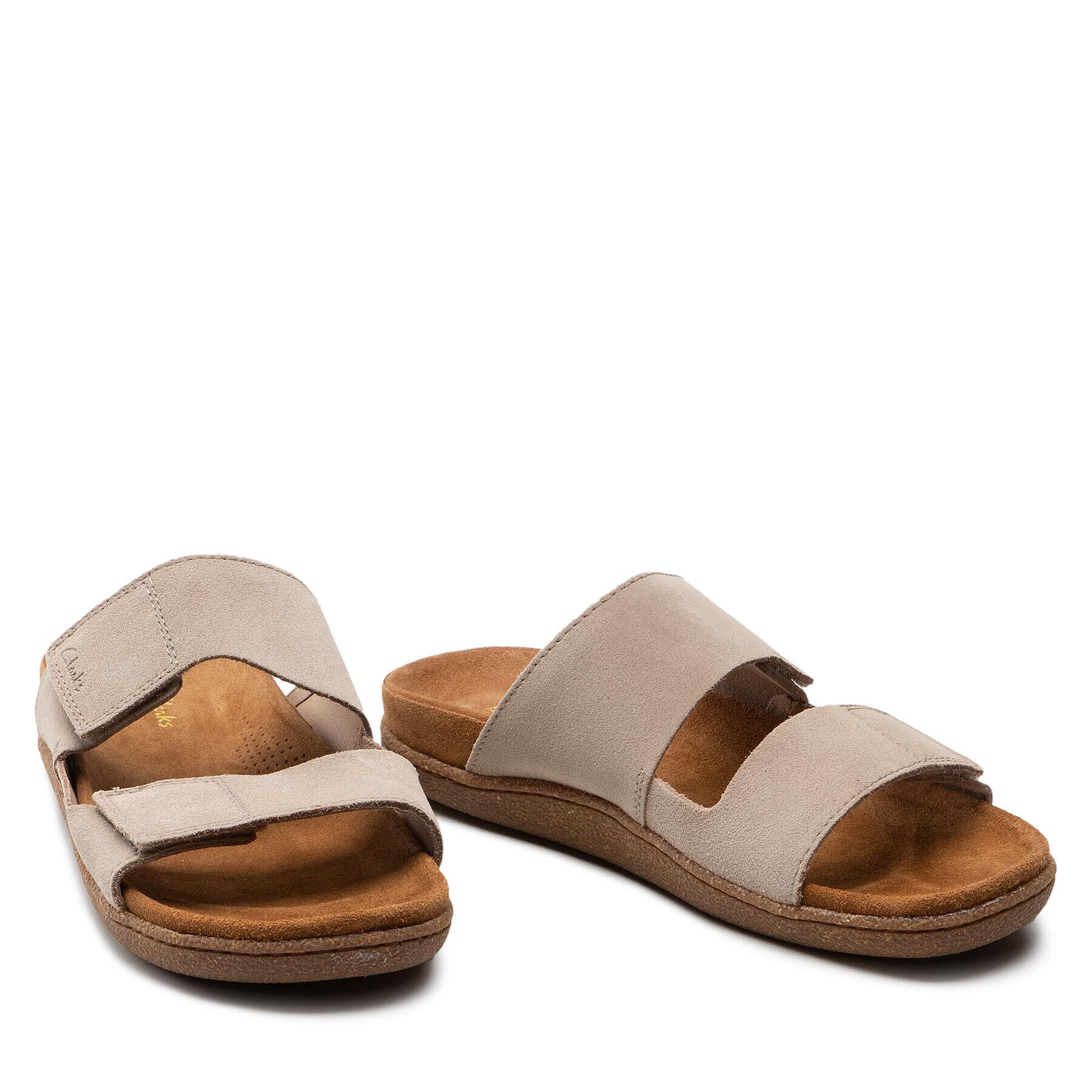 Clarks Чехли Pilton Strap 26165685 Бежов - Pepit.bg