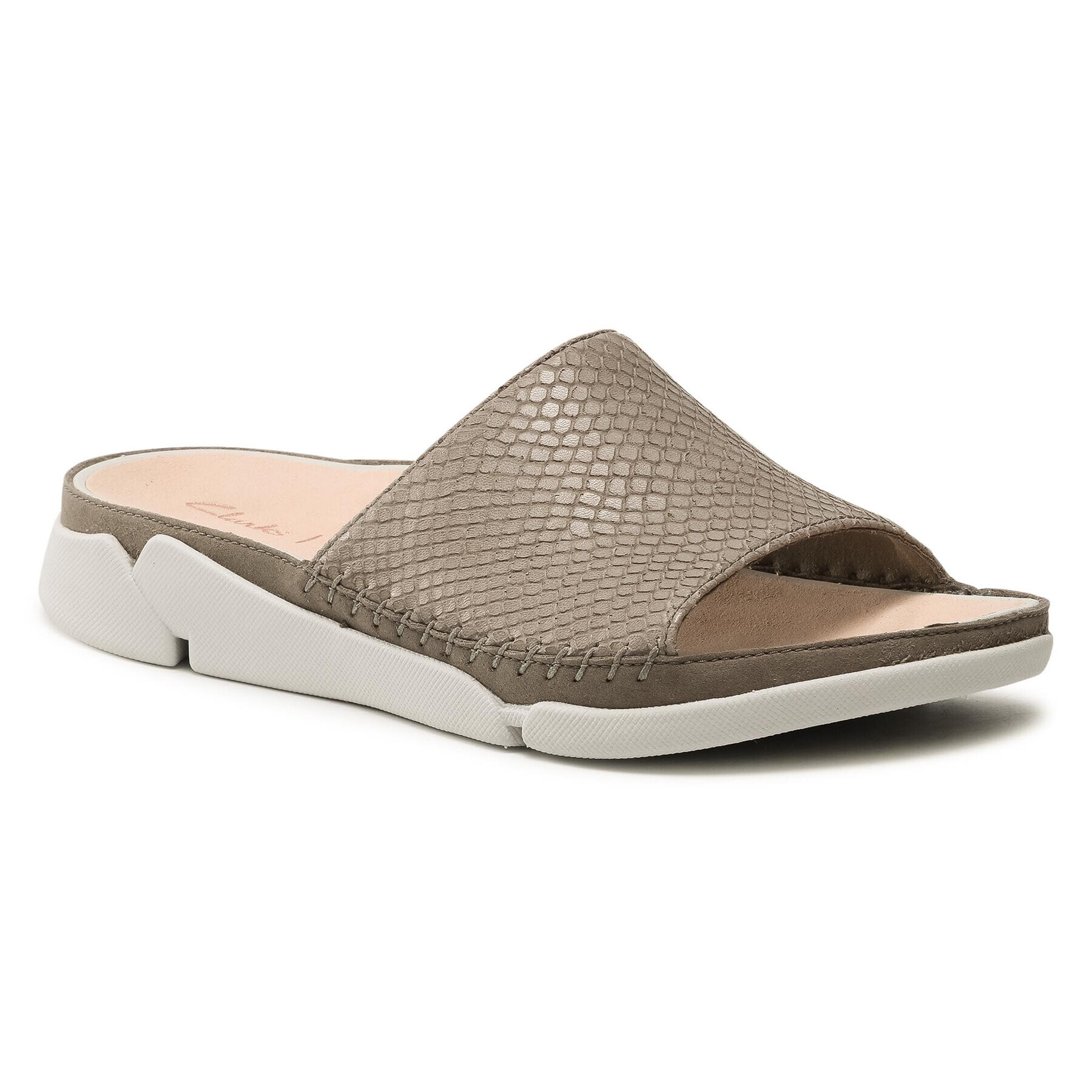 Clarks Чехли Tri Slide 261488194 Сив - Pepit.bg