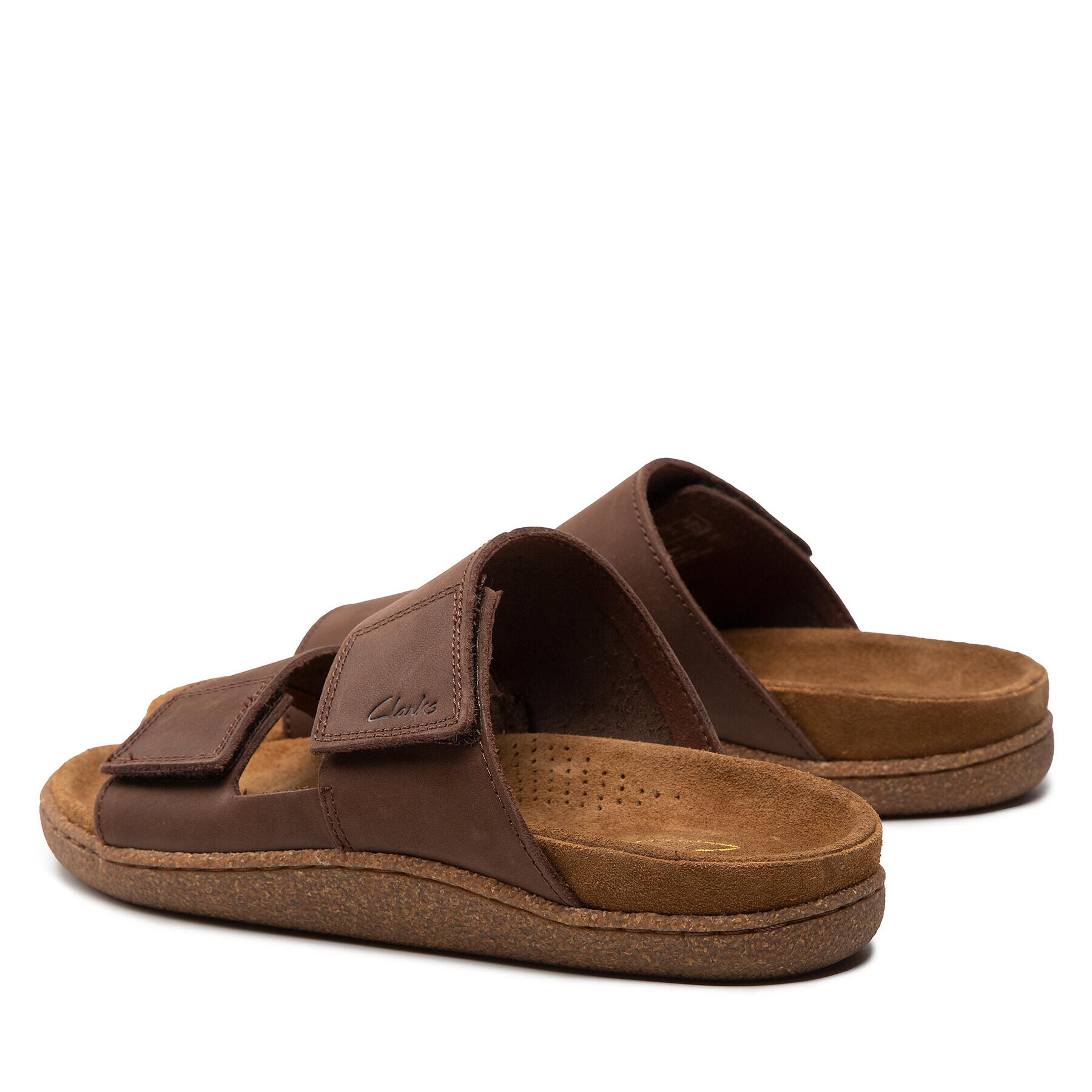 Clarks Чехли Pilton Strap 261658307 Кафяв - Pepit.bg