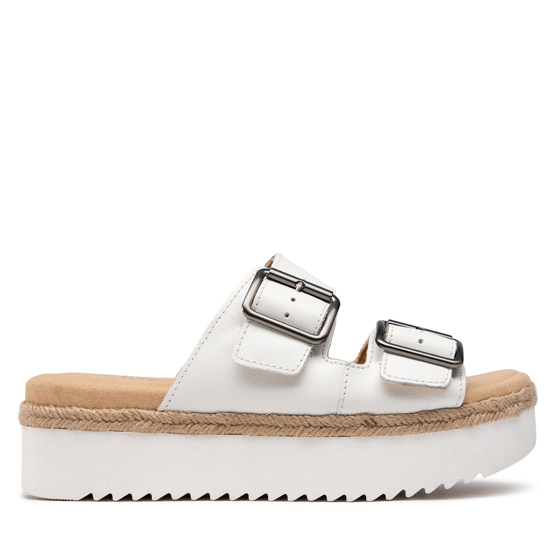 Clarks Еспадрили Lana Beach 261653944 Бял - Pepit.bg