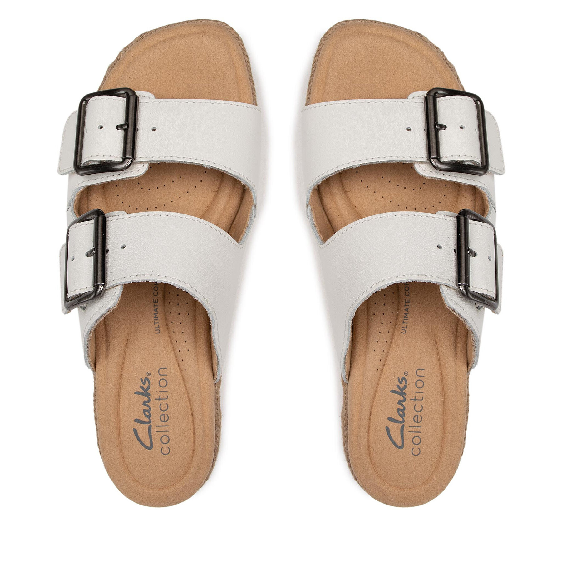 Clarks Еспадрили Lana Beach 261653944 Бял - Pepit.bg