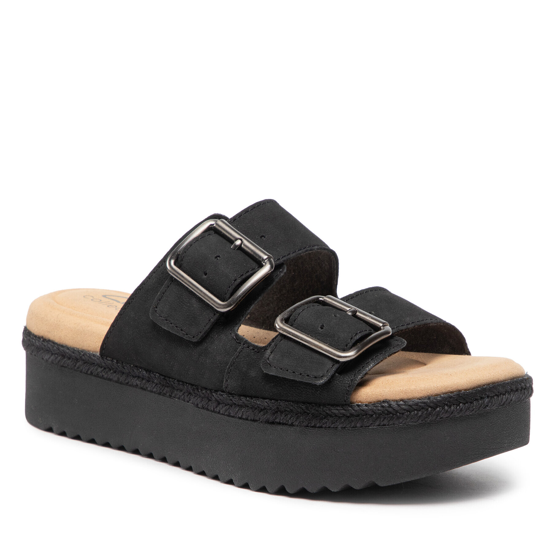 Clarks Еспадрили Lana Beach 261655724 Черен - Pepit.bg