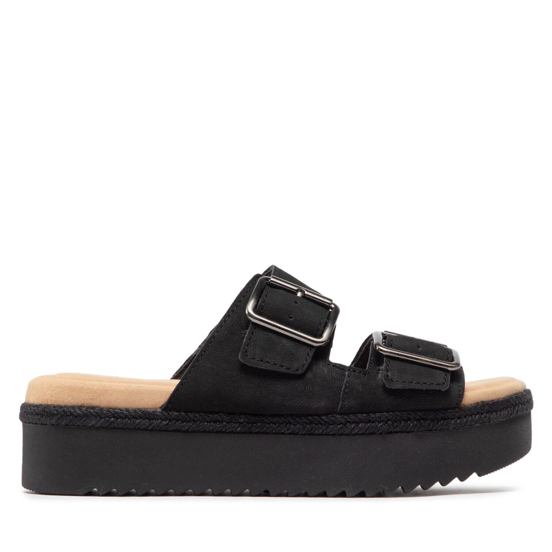 Clarks Еспадрили Lana Beach 261655724 Черен - Pepit.bg