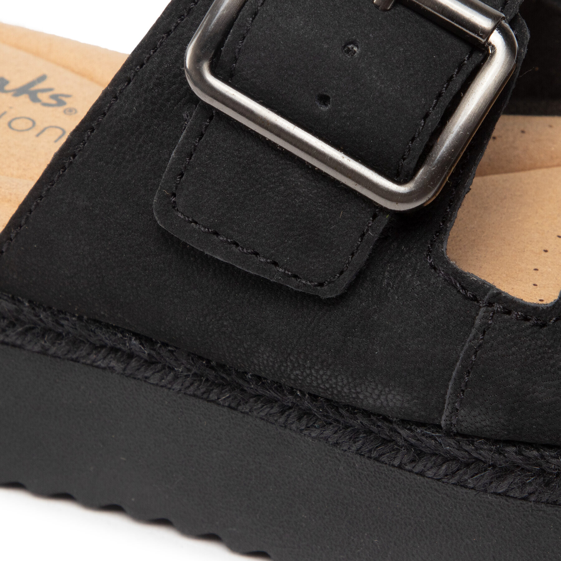 Clarks Еспадрили Lana Beach 261655724 Черен - Pepit.bg