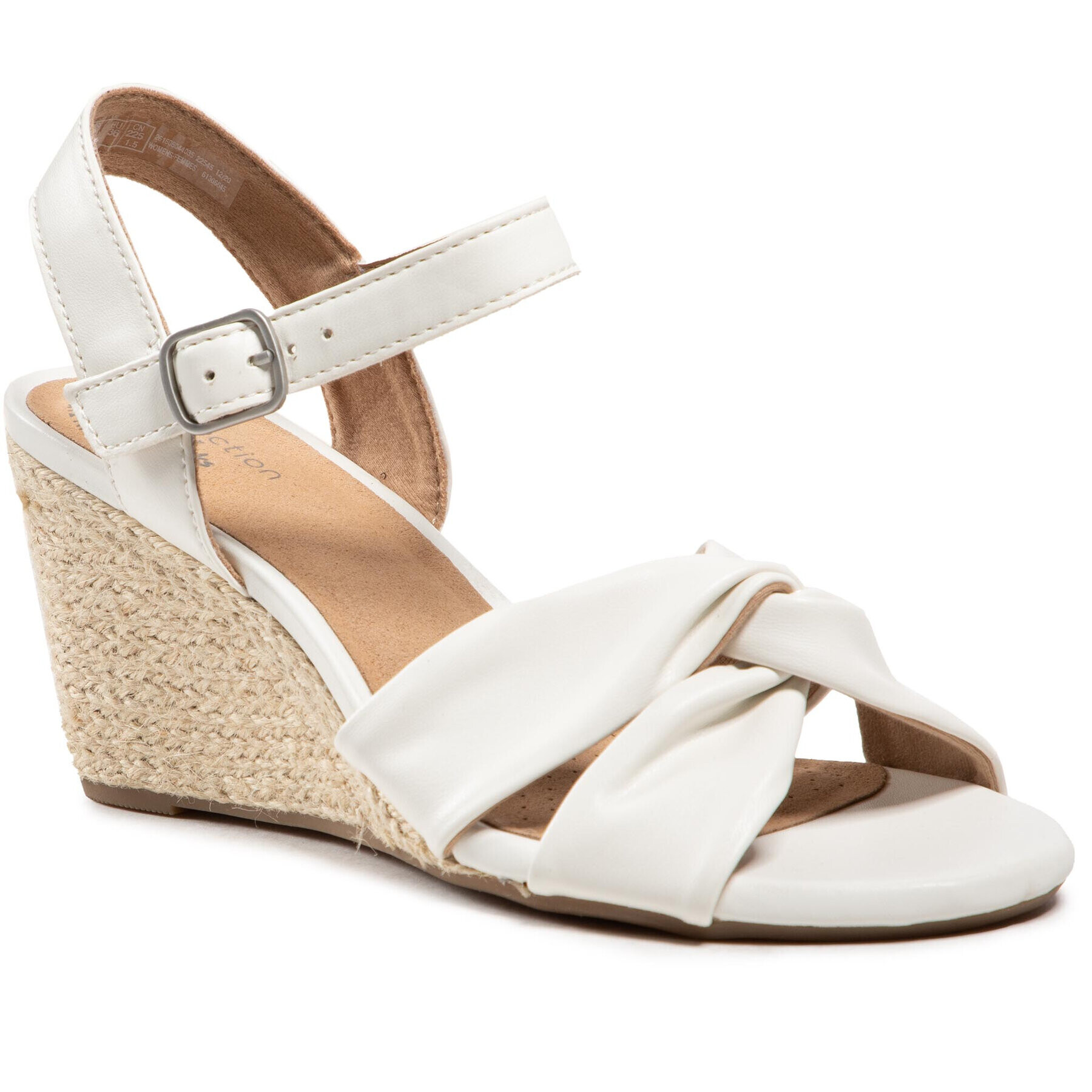 Clarks Еспадрили Margee Beth 261606044 Бял - Pepit.bg