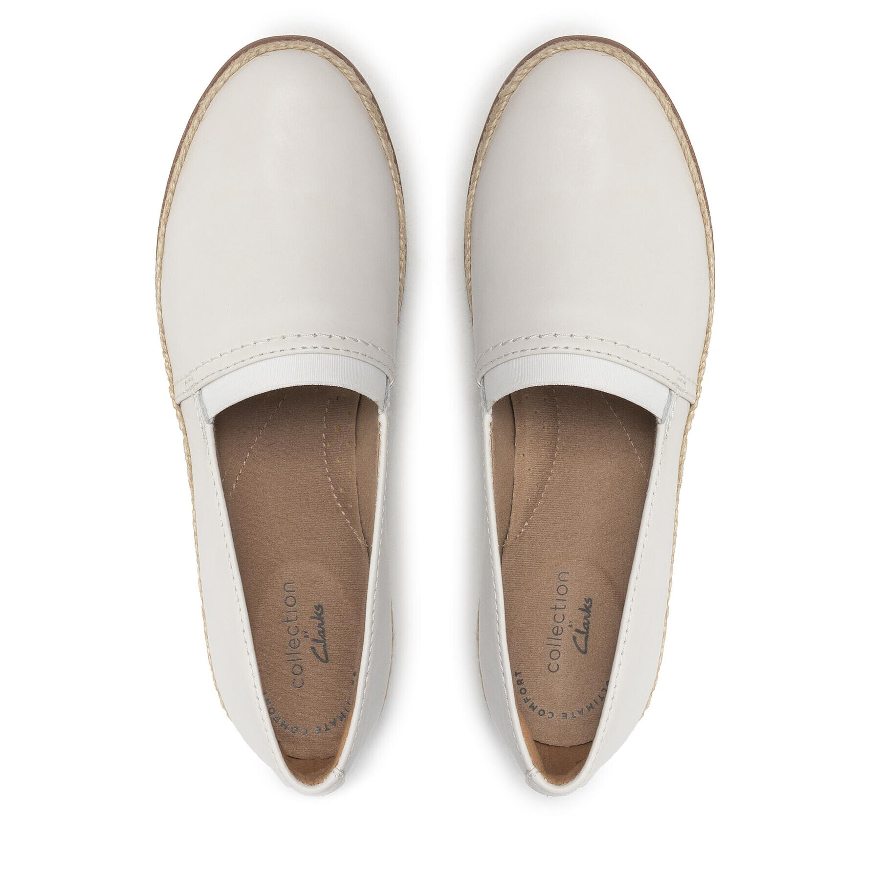 Clarks Еспадрили Serena Paige 261593584 Бял - Pepit.bg
