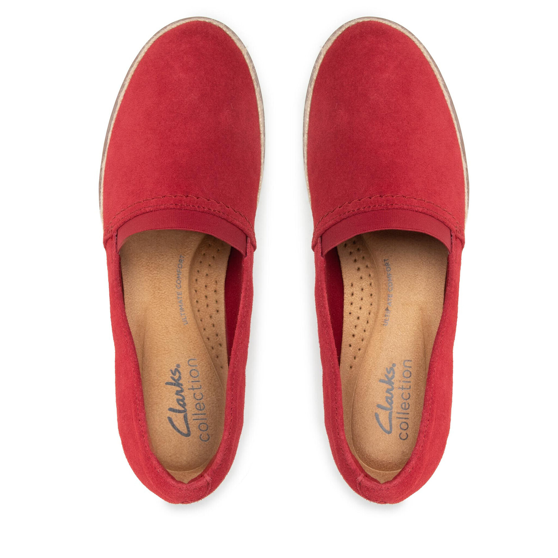 Clarks Еспадрили Serena Paige 261654744 Червен - Pepit.bg