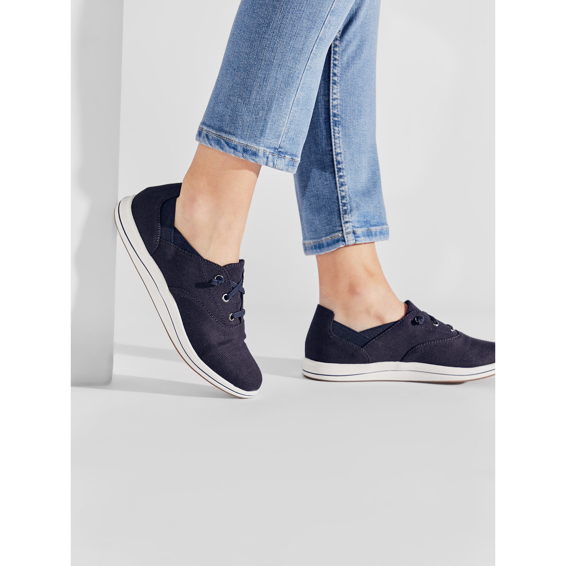 Clarks Гуменки Brinkley Ave 26166623 Тъмносин - Pepit.bg