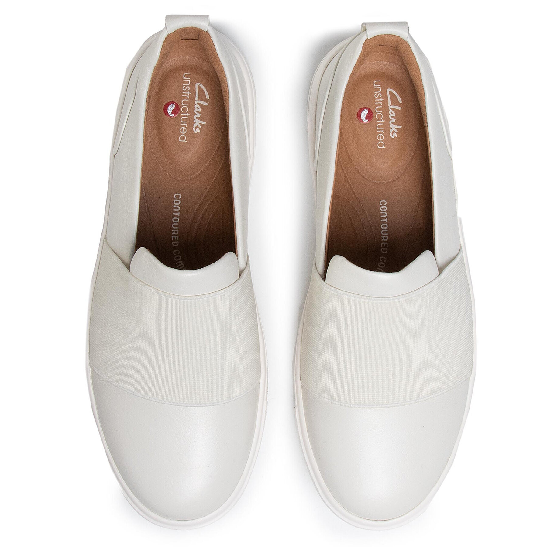 Clarks Гуменки Un Maui Step 261401704 Бял - Pepit.bg