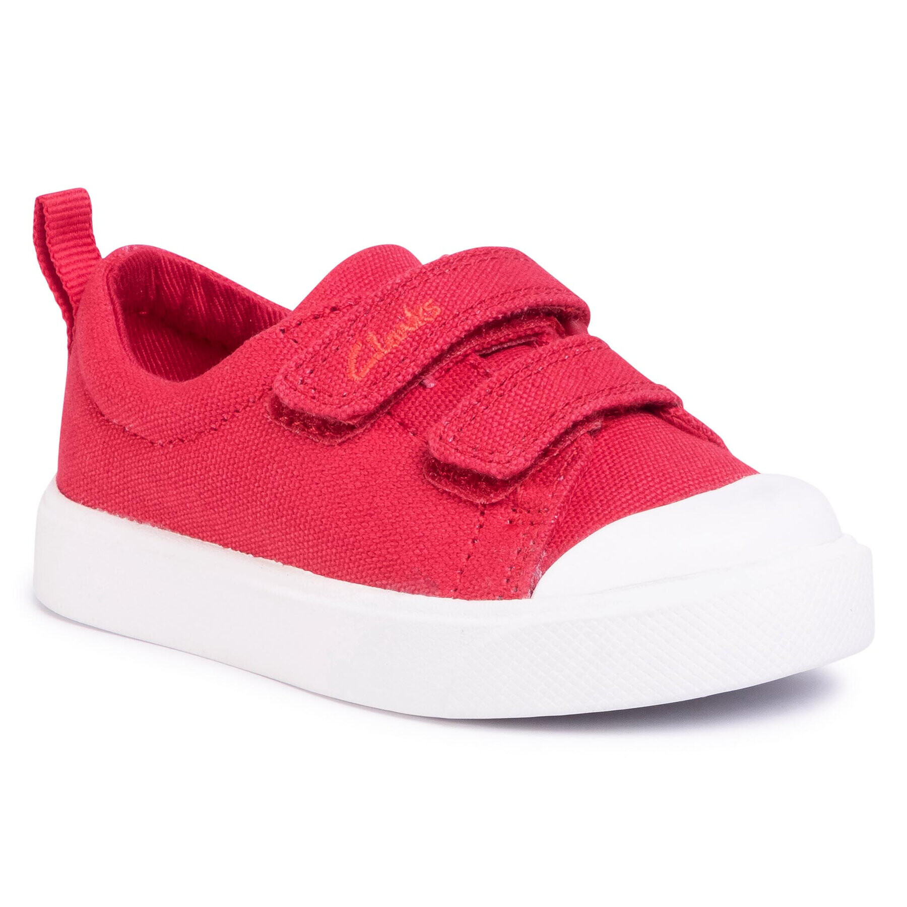 Clarks Кецове City Bright T 261490927 Червен - Pepit.bg