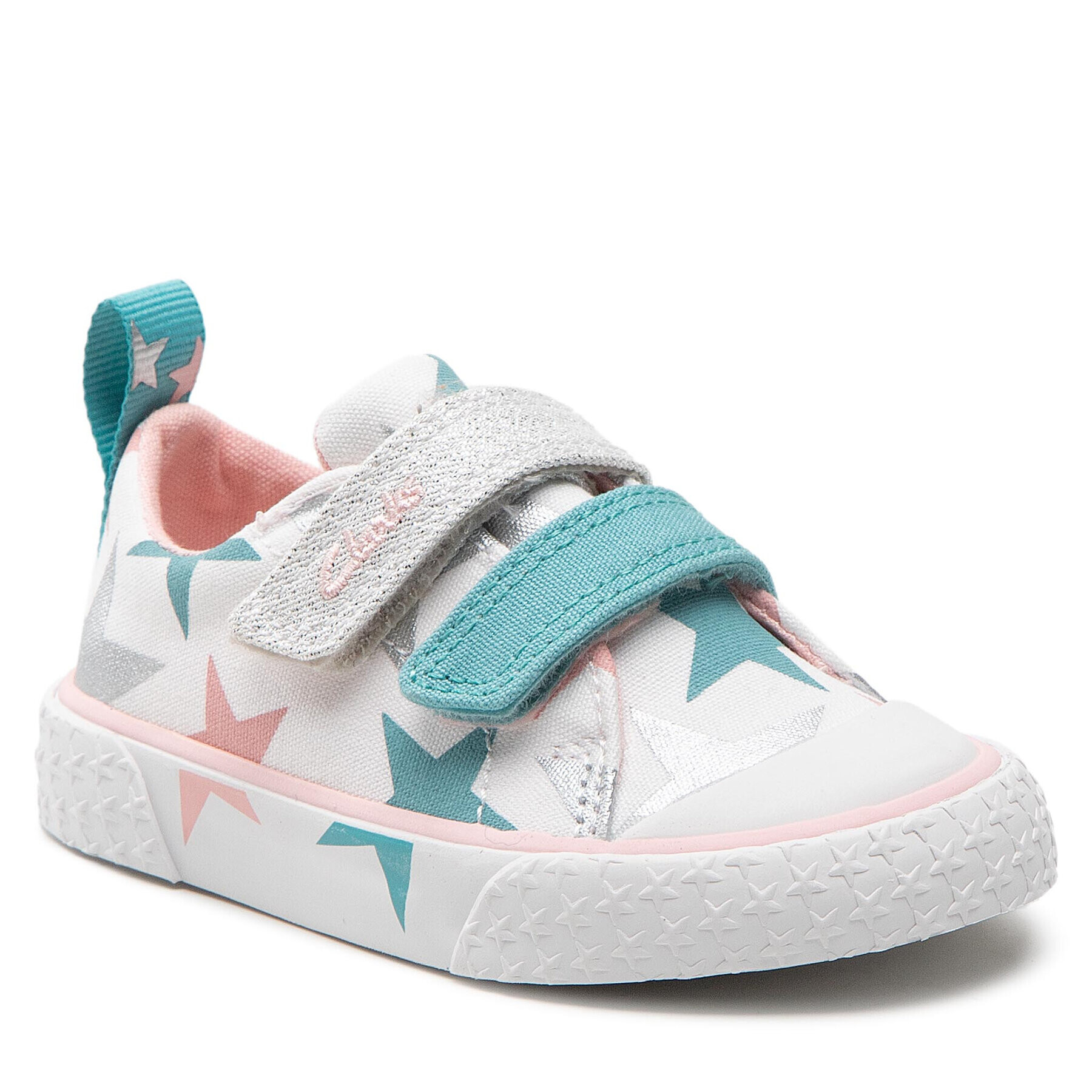 Clarks Кецове Foxing Lo T. 26164760 Бял - Pepit.bg