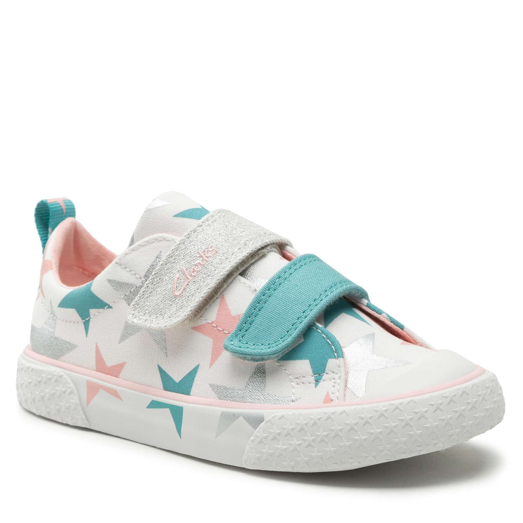 Clarks Кецове Foxing Lo T. 26166354 S Бял - Pepit.bg